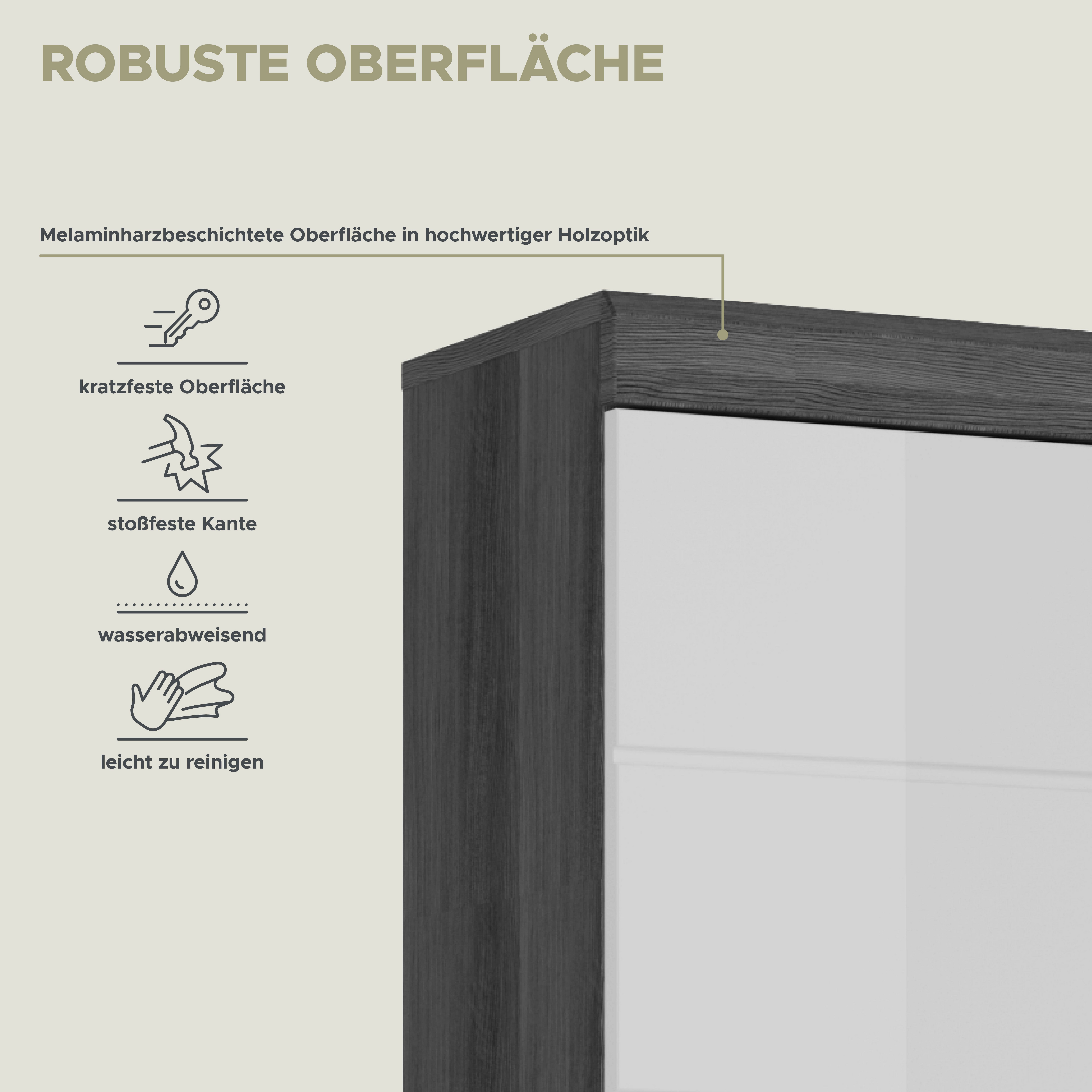INOSIGN Hoge kast Siena, breedte 37 cm, 2 deuren, 1 lade, 2 open vakken, MDF-front in verschillende kleuren verkrijgbaar, badkamermeubels, badkamerkast, kast, badkamer (1 stuk)