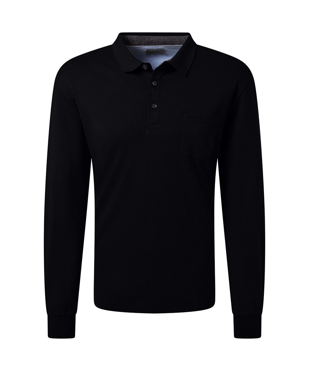 Pierre Cardin Poloshirt met lange mouwen