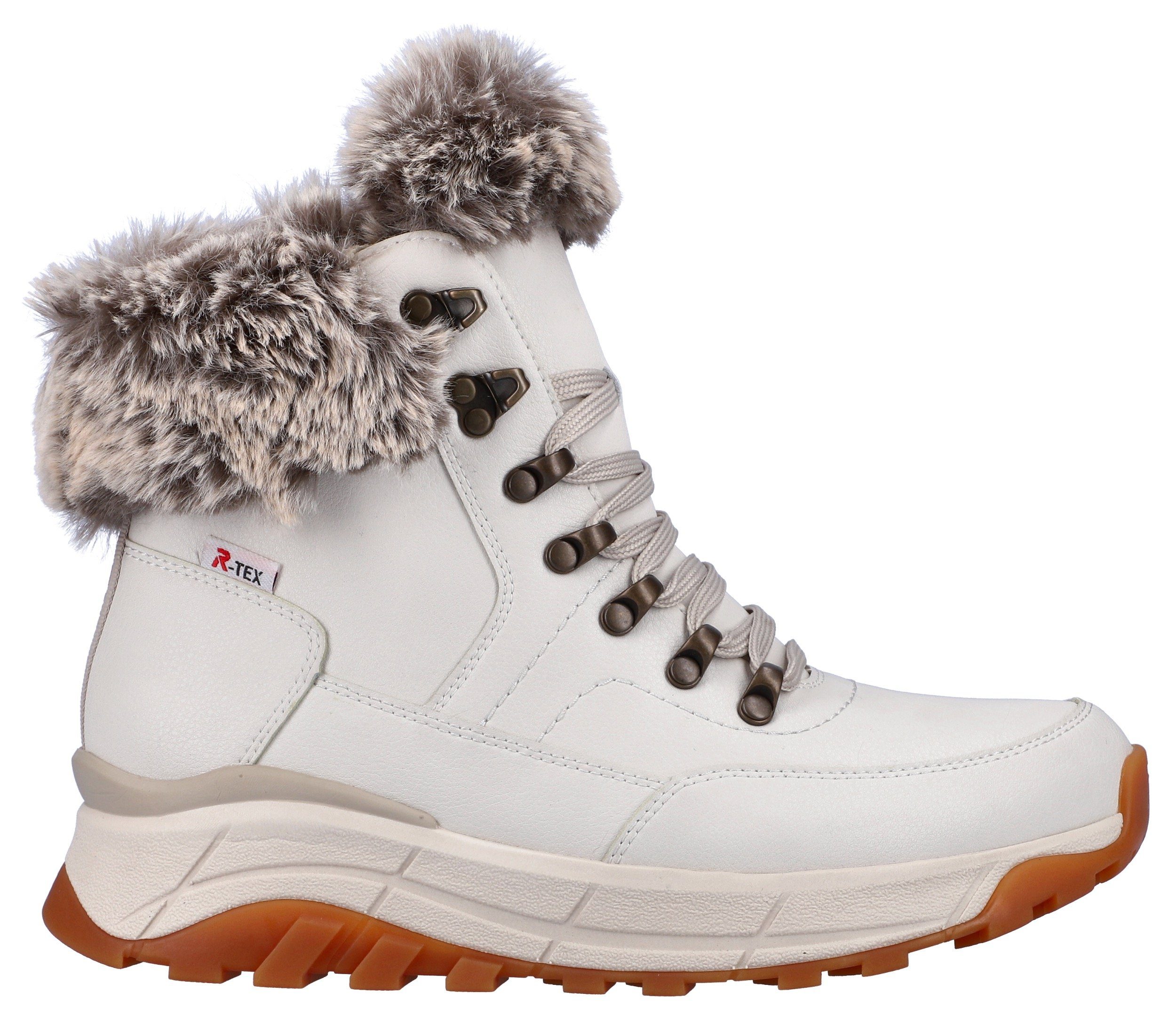 Rieker EVOLUTION Winterlaarzen Hightop sneakers, veterschoenen, winterlaarzen met lamswolvoering