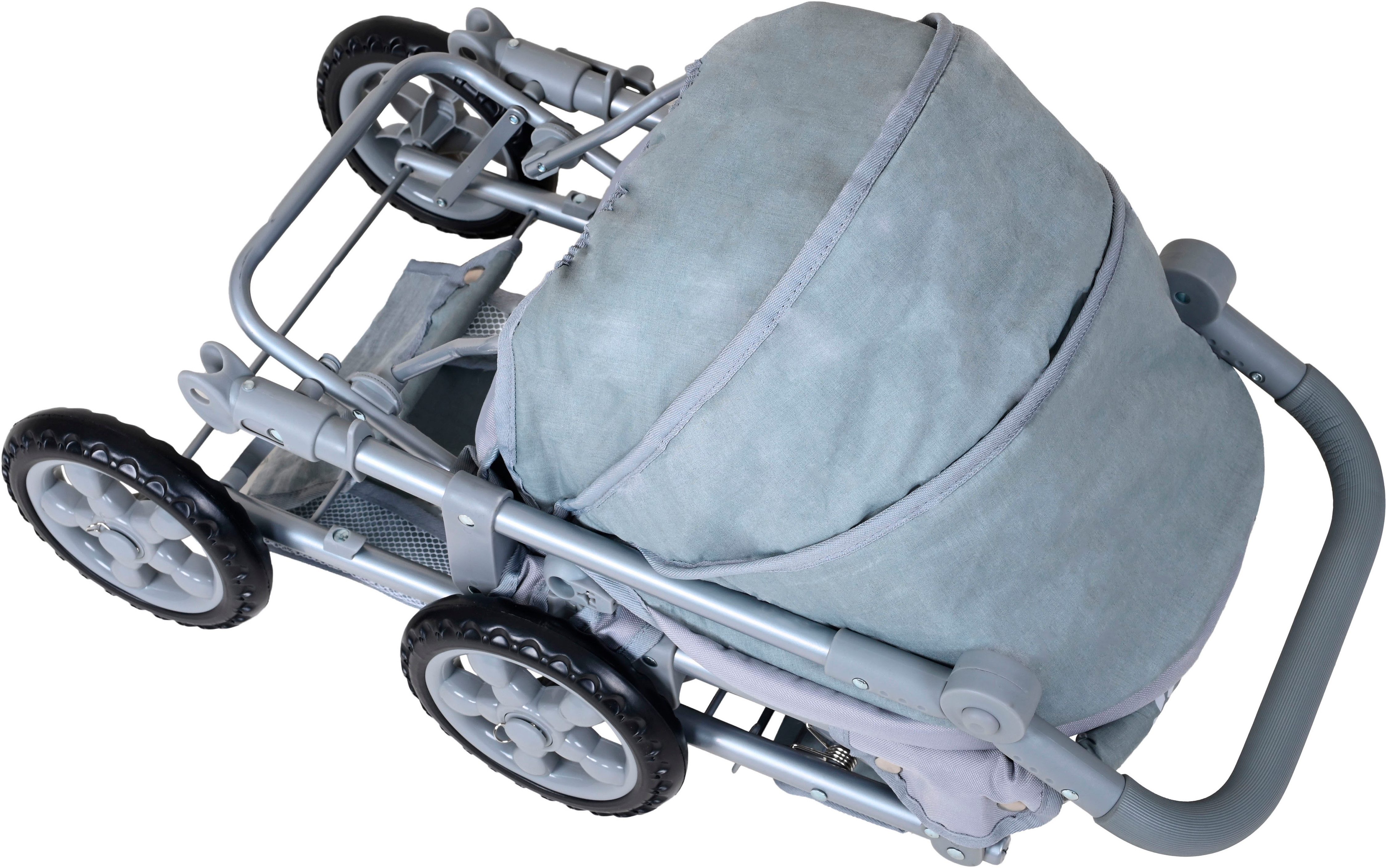 Knorrtoys® Tweelingpoppenwagen Big Twin - star blue pink