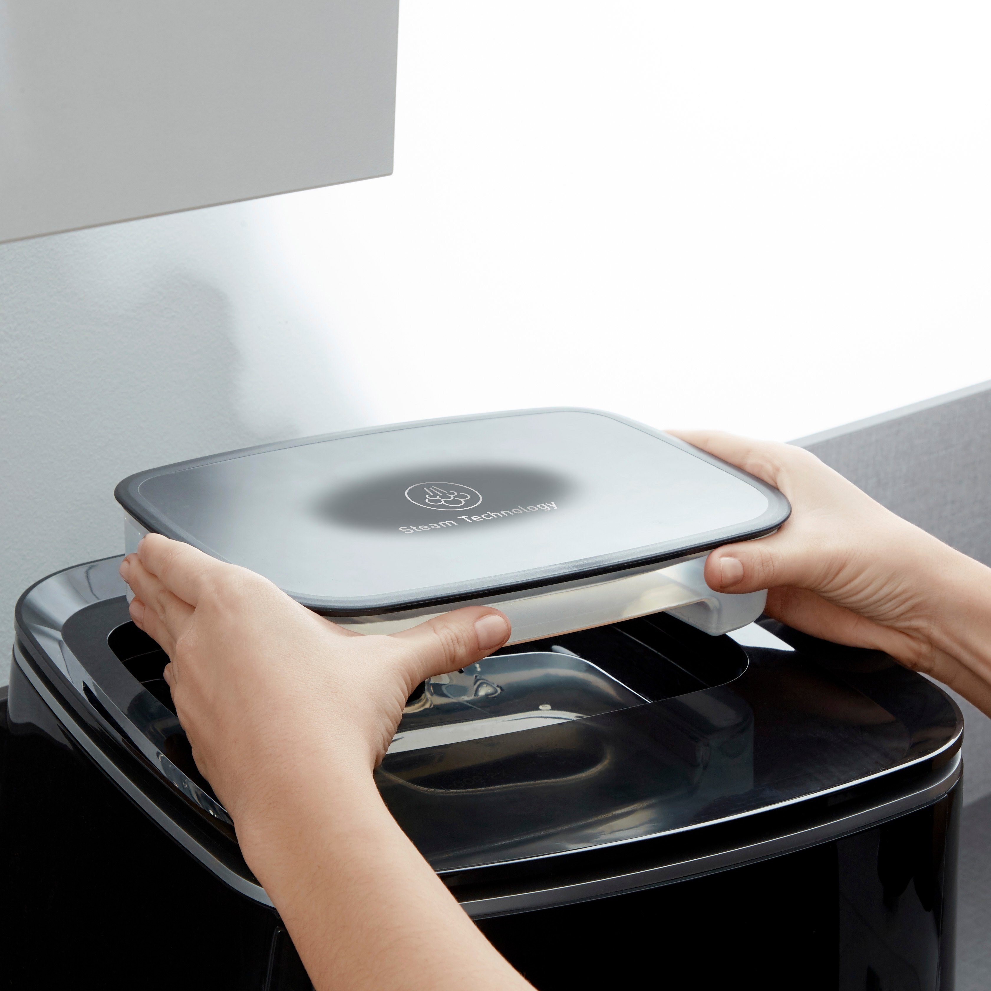 Tefal Airfryer Easy Fry Grill & Steam Grill + stoomkoker, 7 automatische programma's, 6,5 liter, timer, FW2018