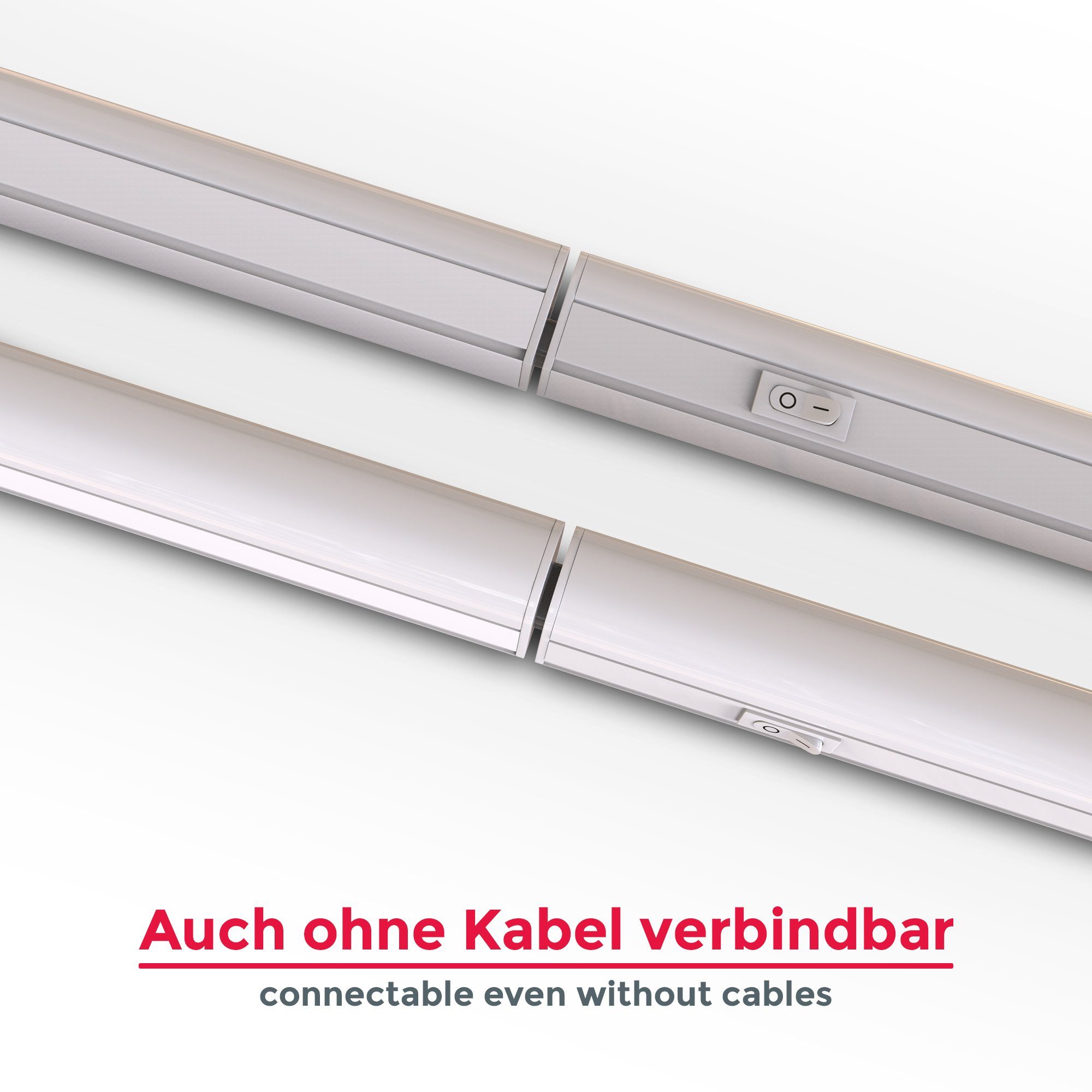B.K.Licht Lichtstrook Onderbouwlamp, 8W 700lm, lichtbalk, keuken, verlichting, kast