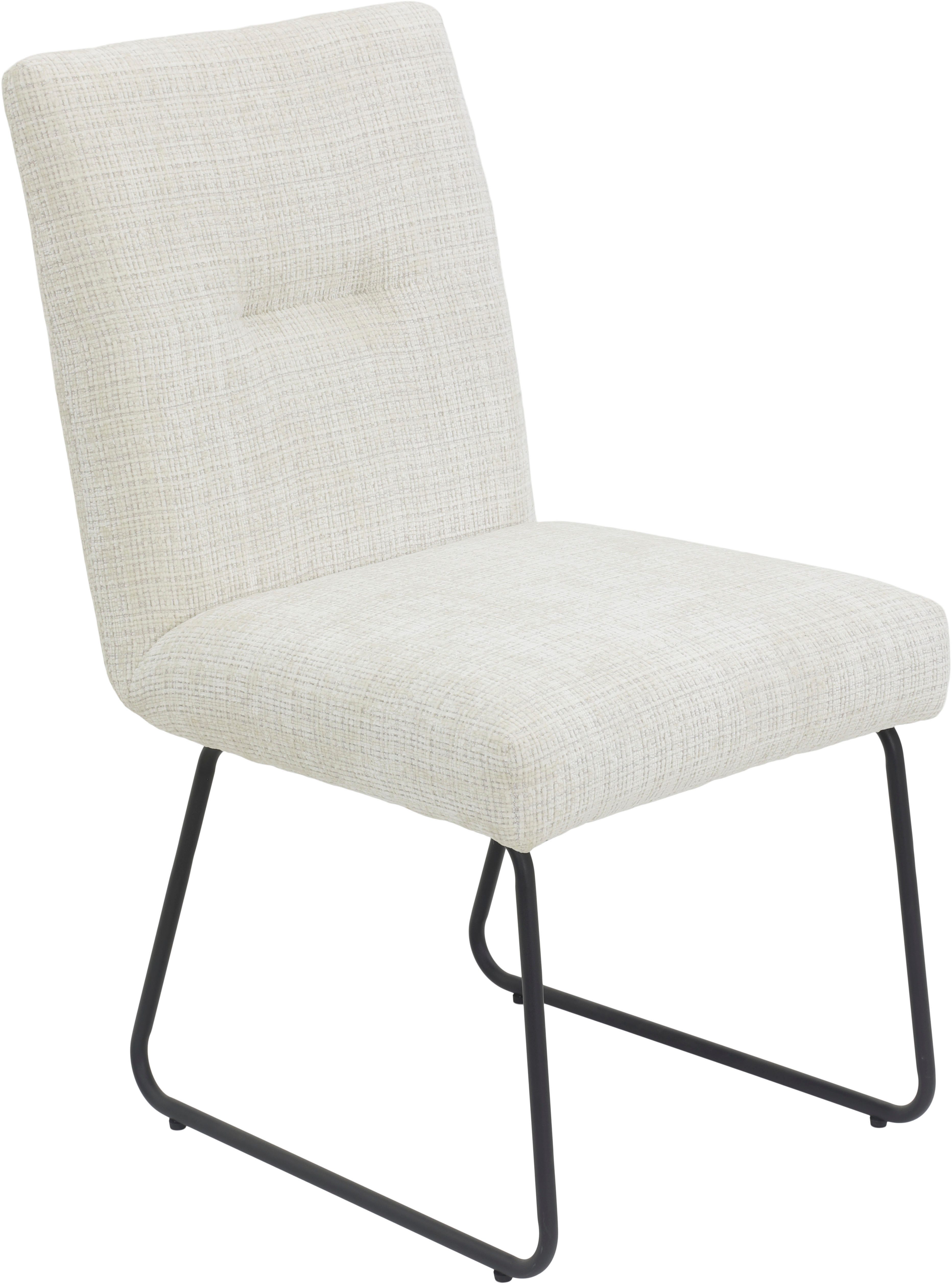 HELA Eetkamerstoel Elsa Comfortstoel met veren, XL-zitbreedte (set, 2 stuks) 4 poot stoelen wit