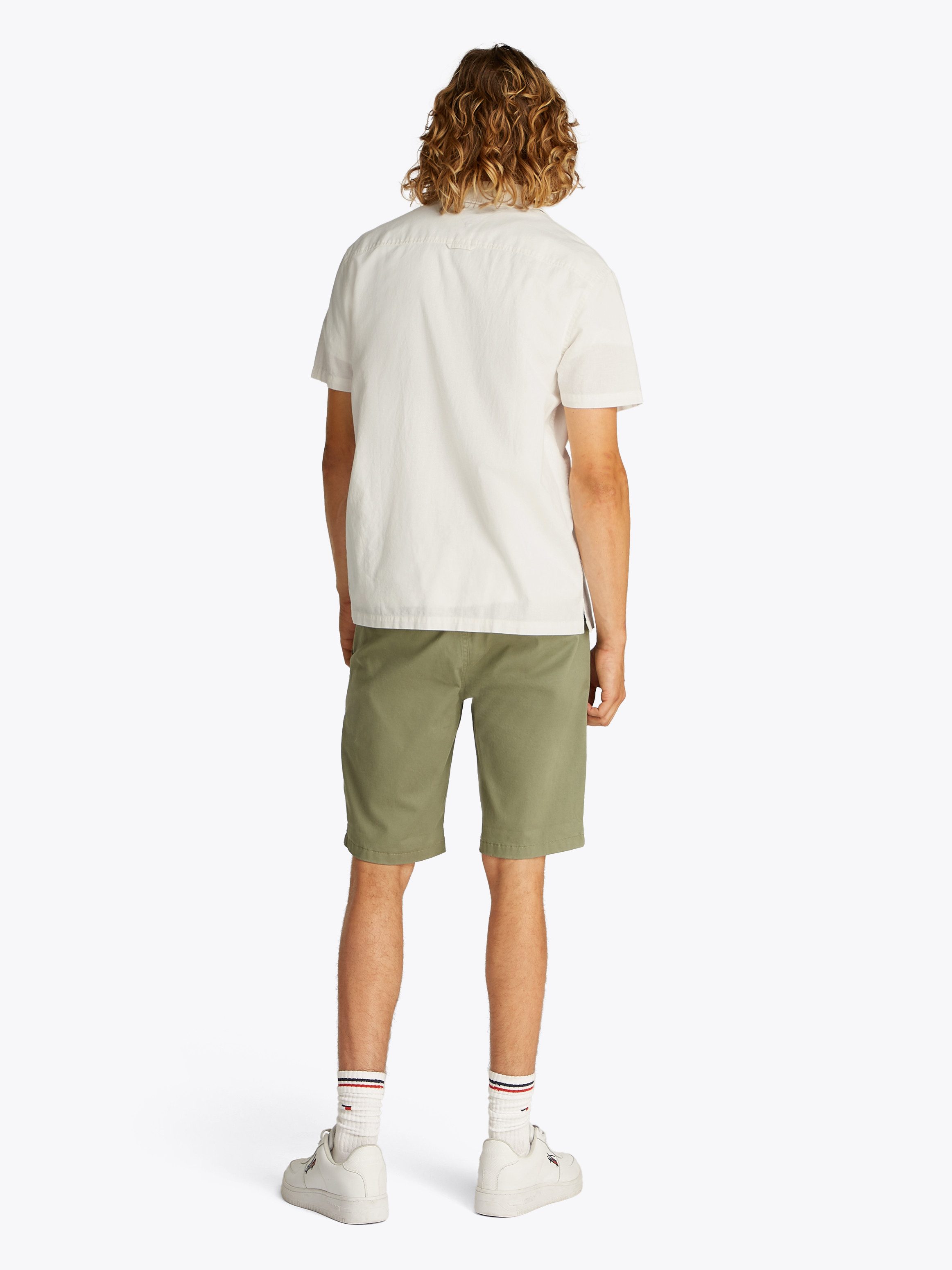 Tommy Jeans Plus Overhemd met korte mouwen TJM LINEN BLEND CAMP SS EXT