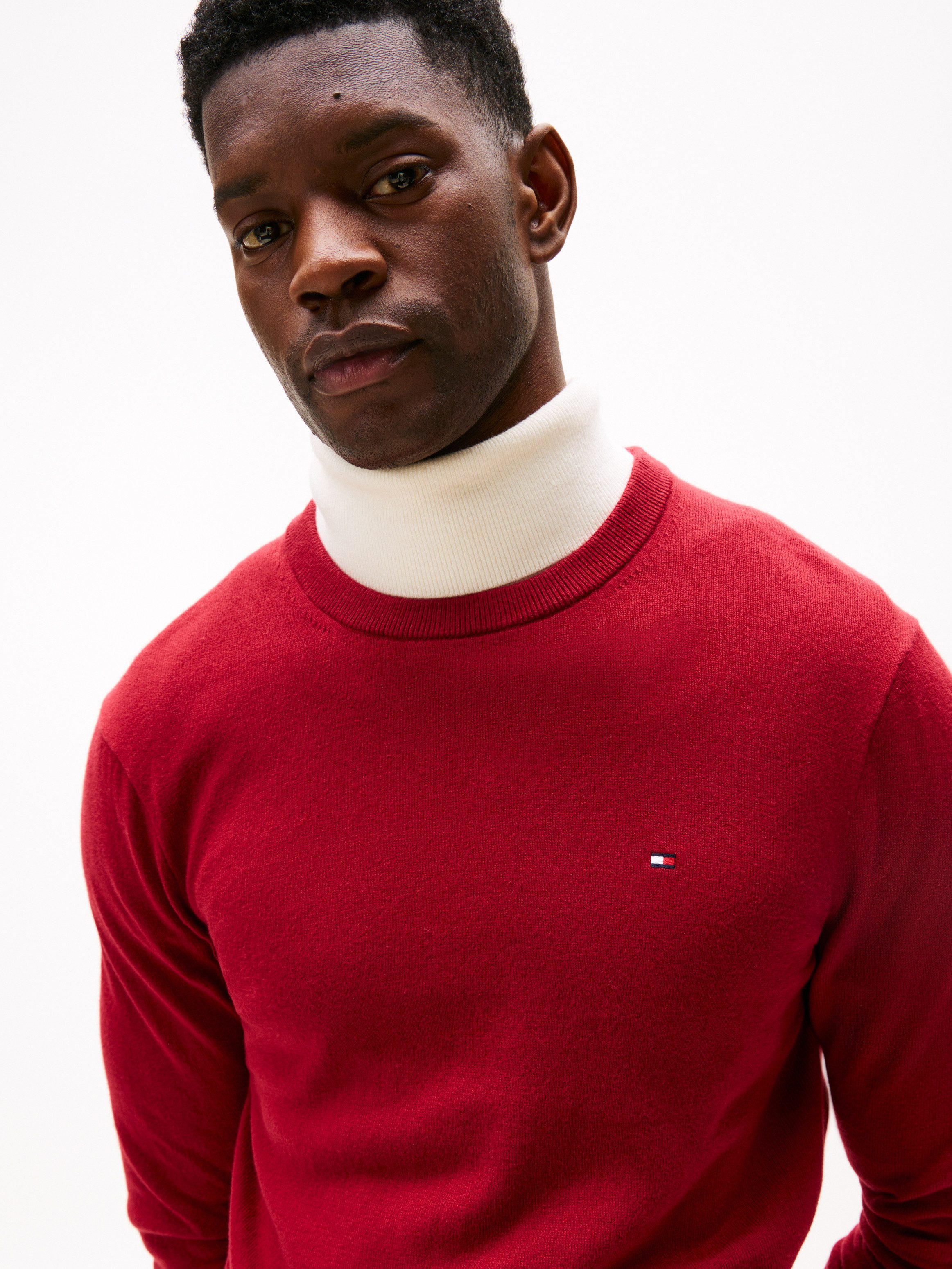 Tommy Hilfiger Trui met ronde hals PIMA ORG CTN CASHMERE CREW NECK