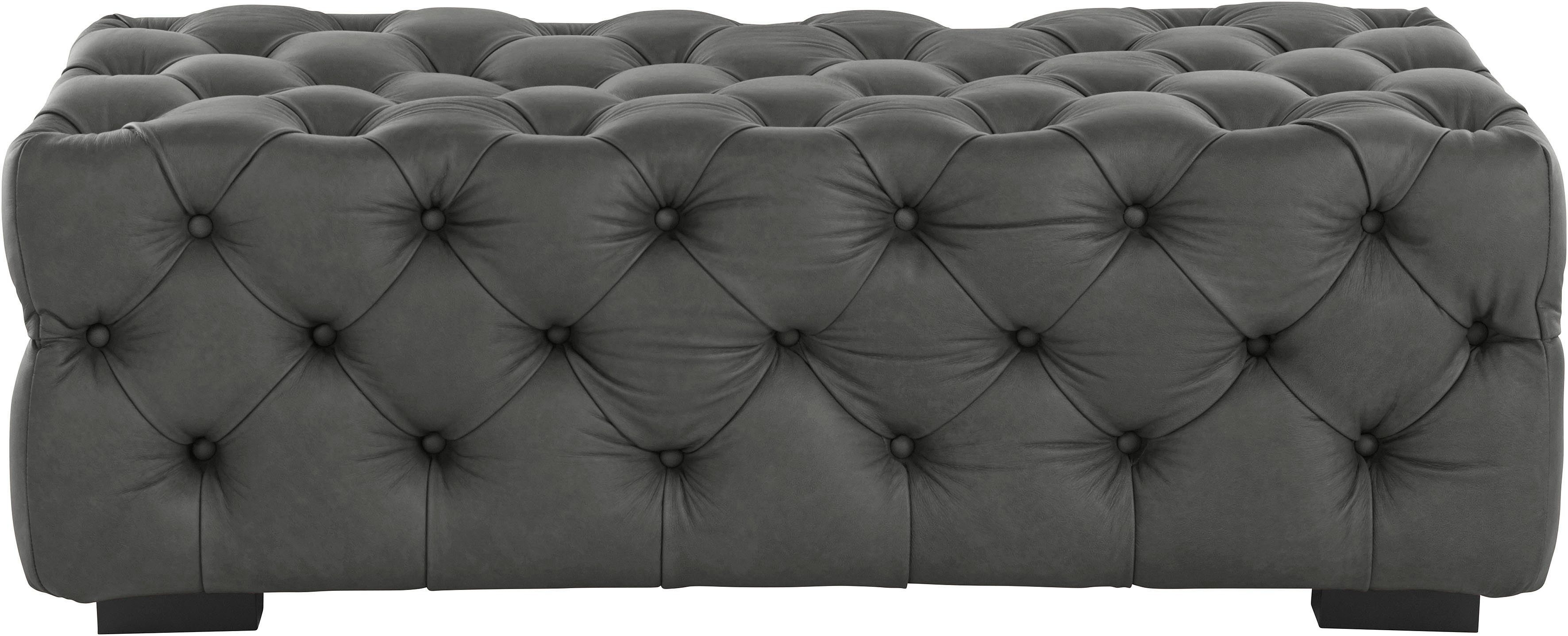 Guido Maria Kretschmer Home&Living Hocker Kalina met klassieke chesterfield-capitonnage