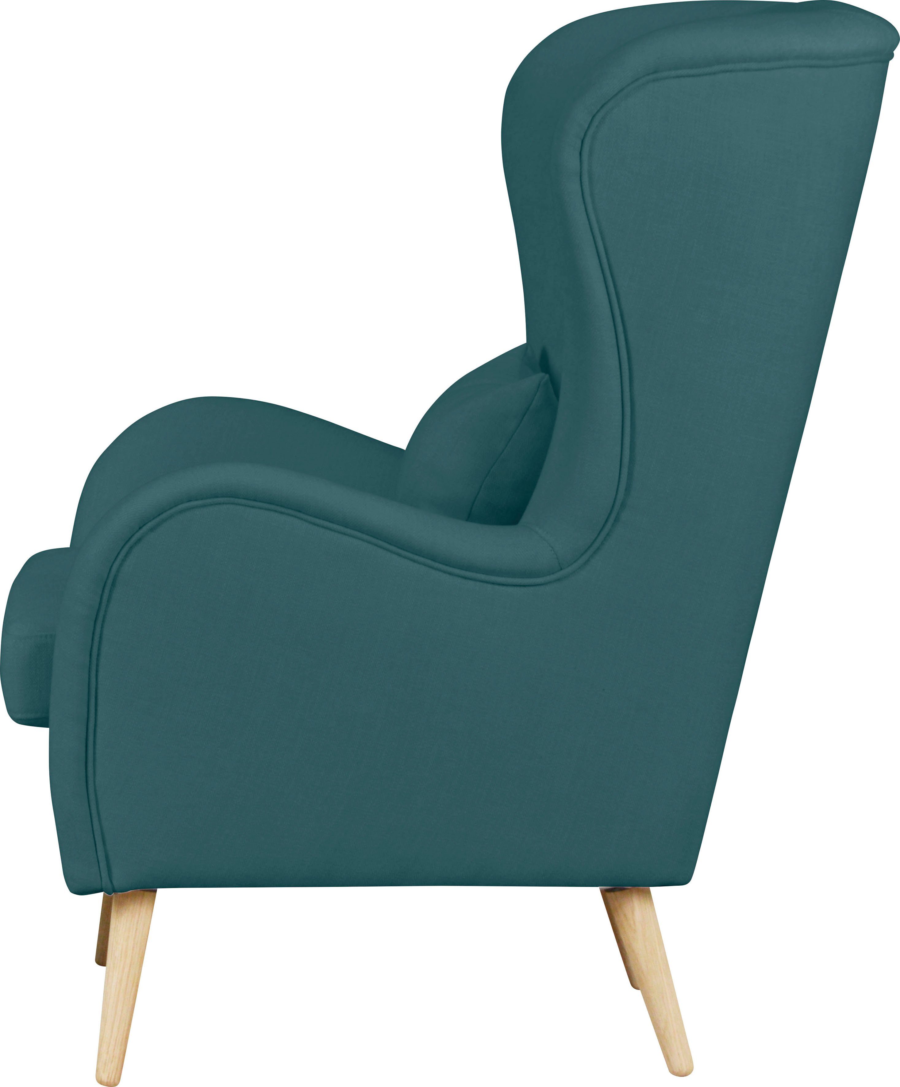 Guido Maria Kretschmer Home&Living Fauteuil Sallito, oorfauteuil, TV-stoel voor woonkamer, ook in velours cord