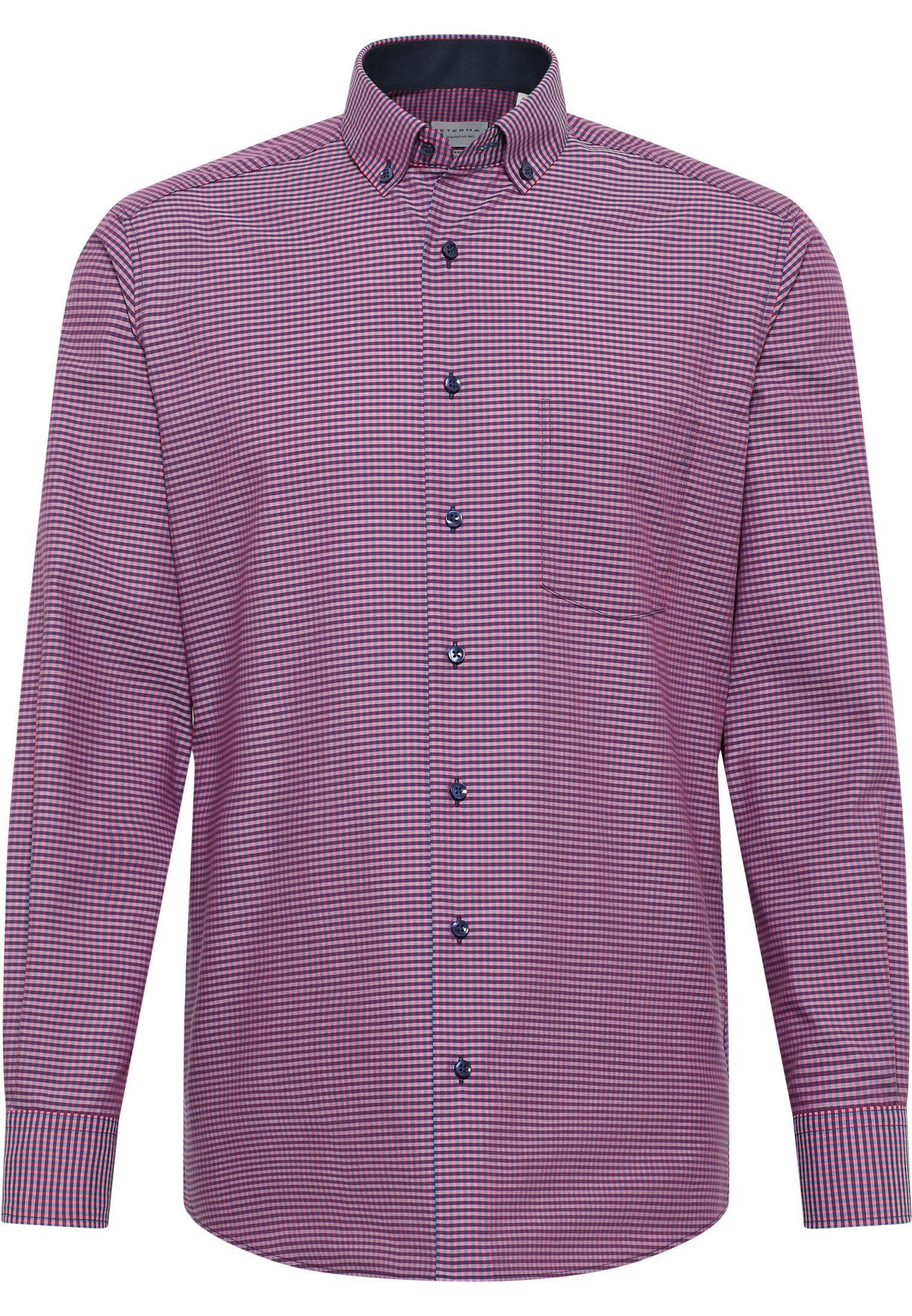 Eterna Overhemd met lange mouwen MODERN FIT NON IRON (strijkvrij)