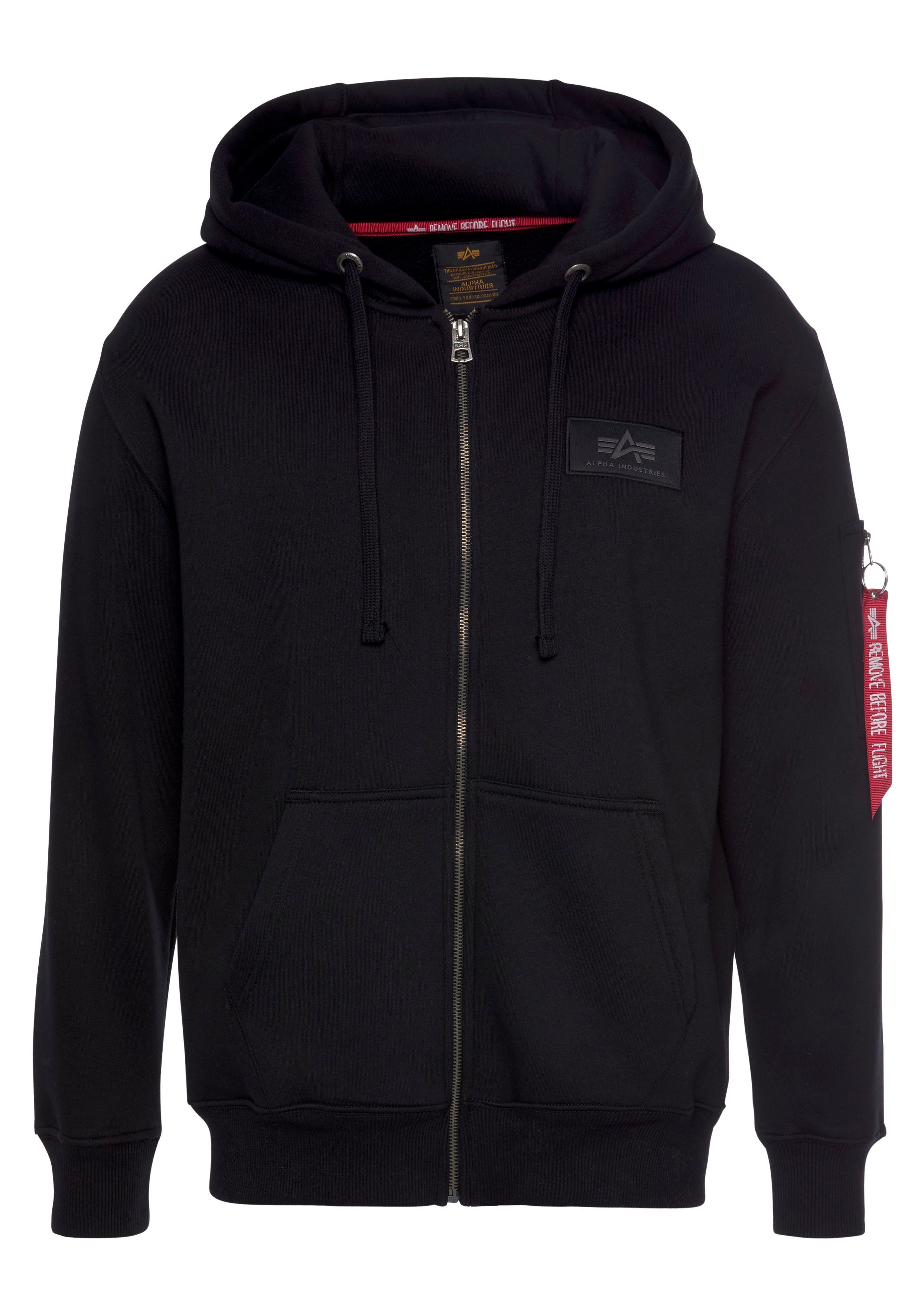 Alpha Industries Capuchonsweatvest Back Print Zip Hoody