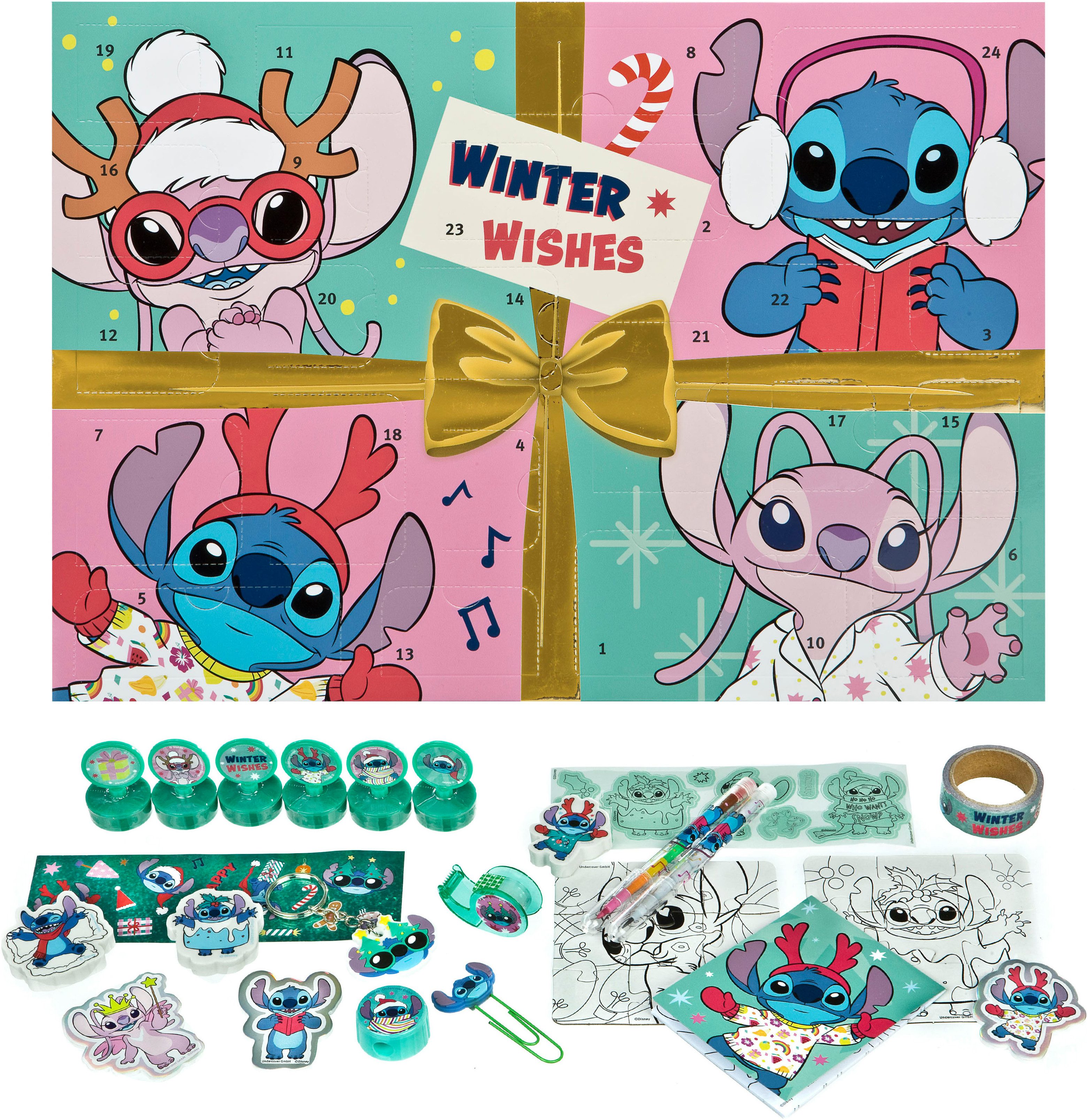 UNDERCOVER Speelgoed adventskalender Lilo & Stitch (24-delig)