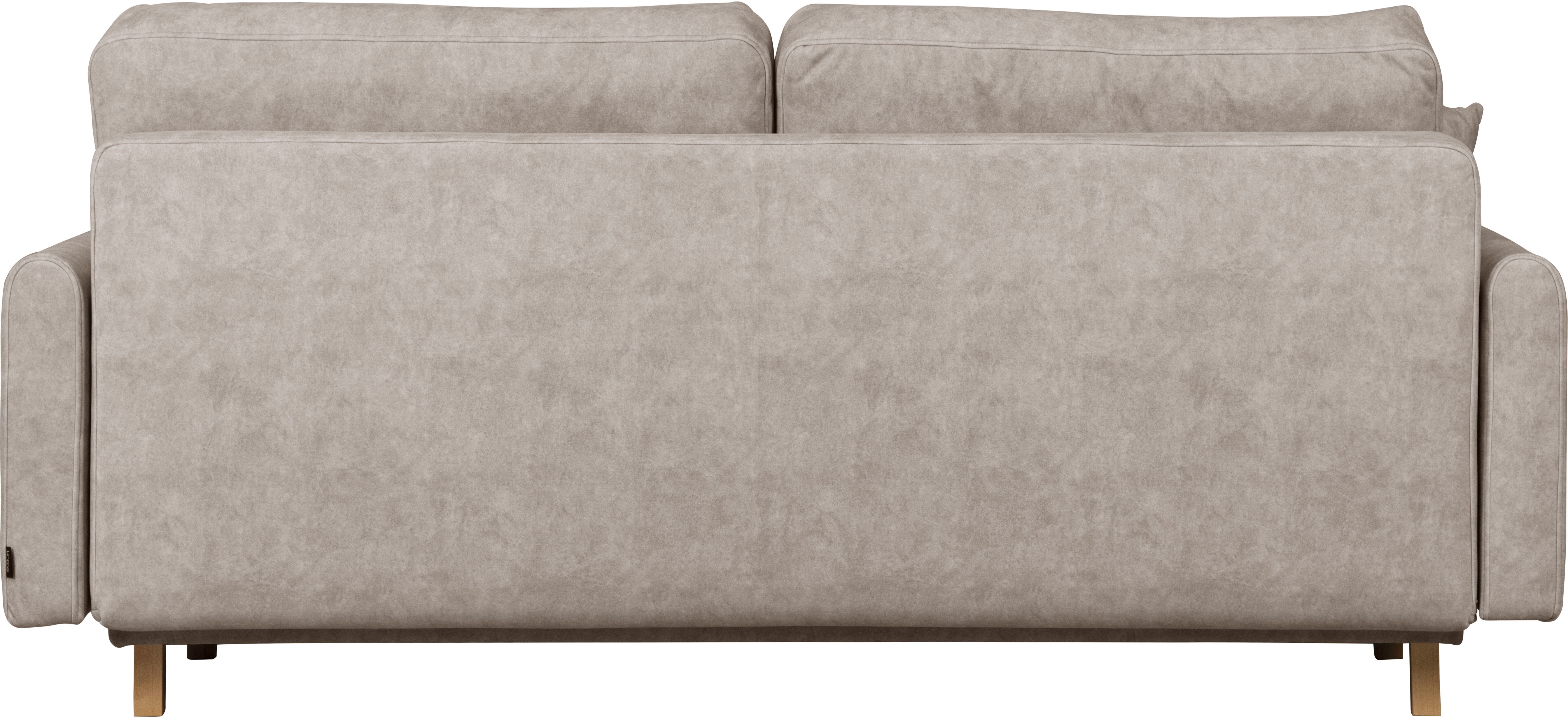 Home affaire 2-zitsbank TRIPLO met golfsysteem, afmetingen B/D/H: 165/100/89 cm Bank met stiksel in het ruggebied, incl. rugkussen en sierkussen