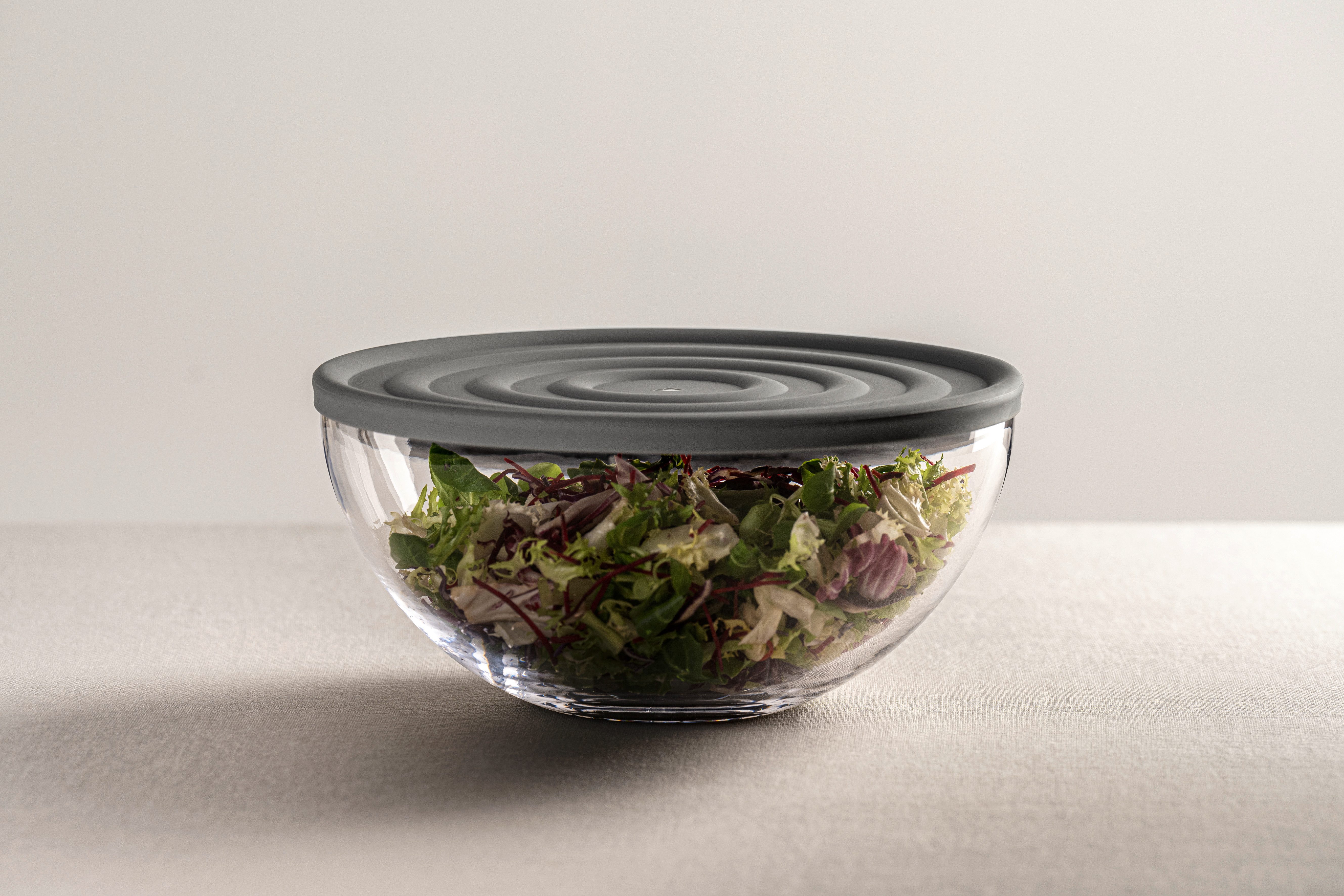 LEONARDO Schaal CUCINA, Ø 28 cm, 1 kom met siliconen deksel (set, 2-delig)