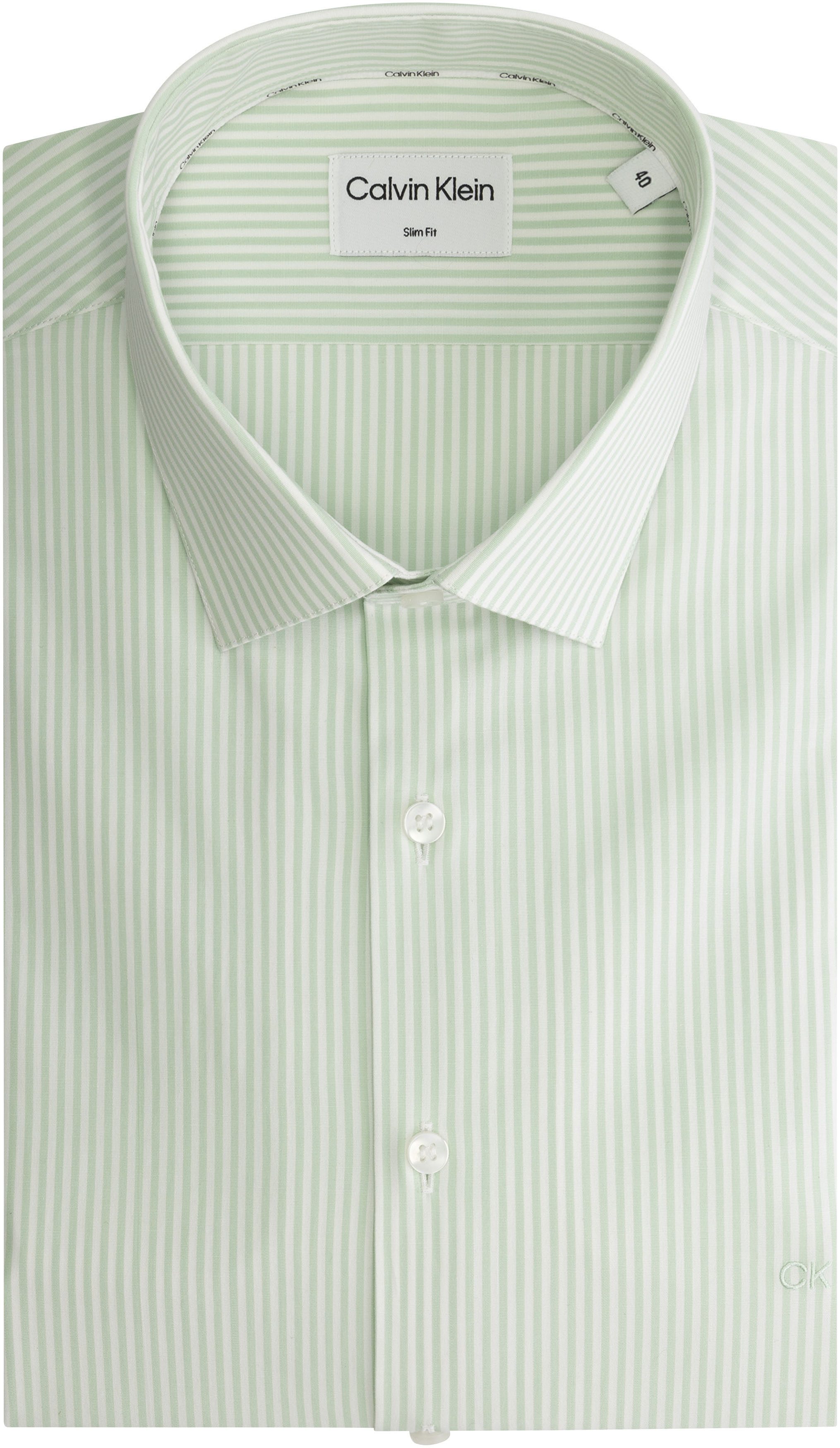 Calvin Klein Overhemd met lange mouwen POPLIN STRIPE SLIM SHIRT