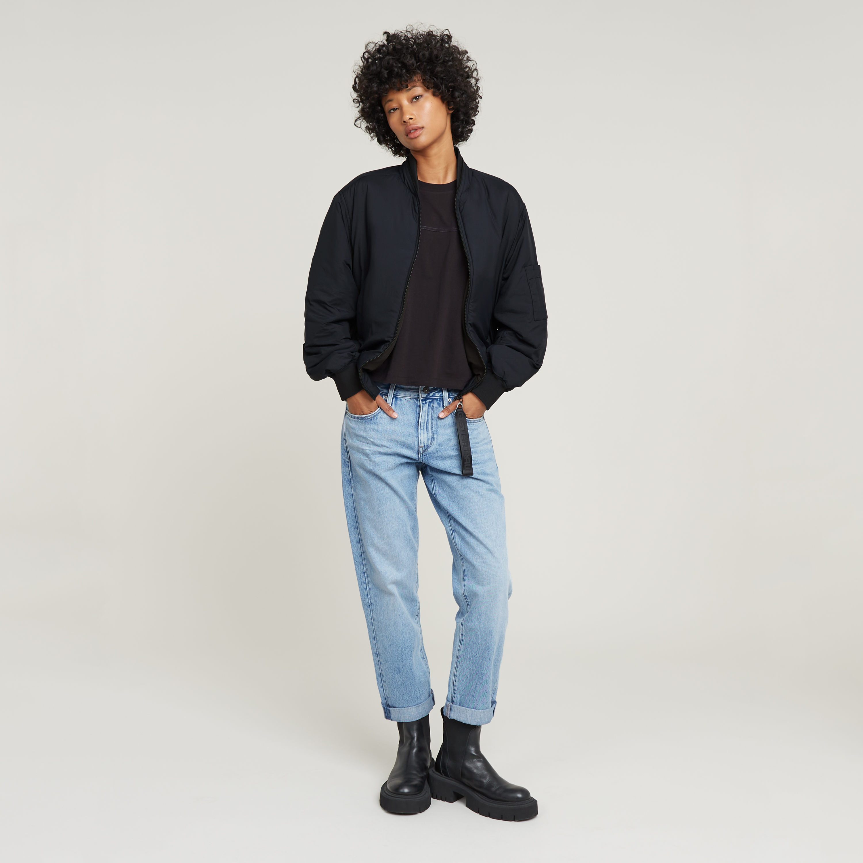 G-Star RAW Boyfriendjeans Kate Katoen-stretch denim kwaliteit voor meer draagcomfort