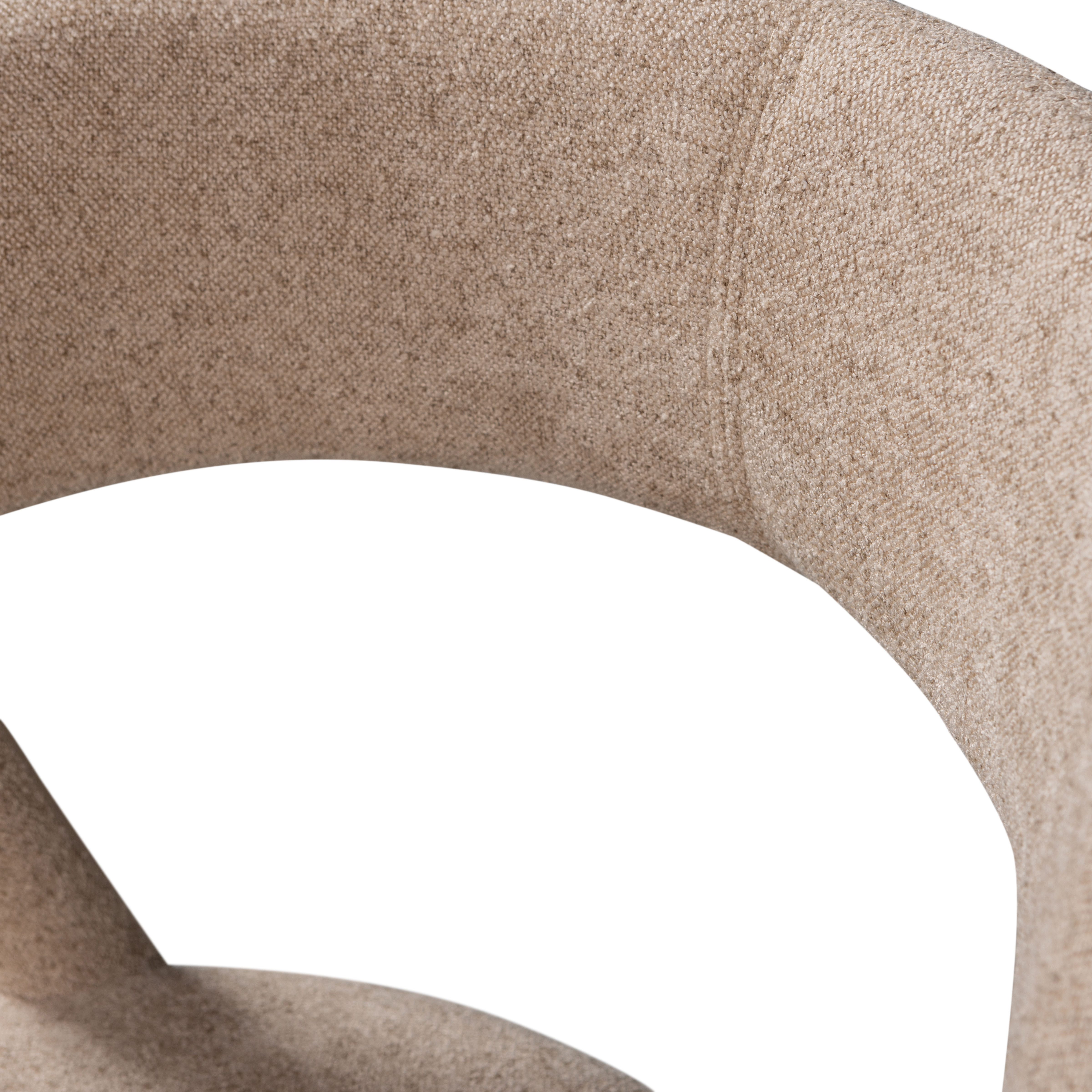 WOOOD Eetkamerstoel Noble volledig met stof bekleed, hoogte 76 cm x breedte 51 cm (set, 2 stuks)