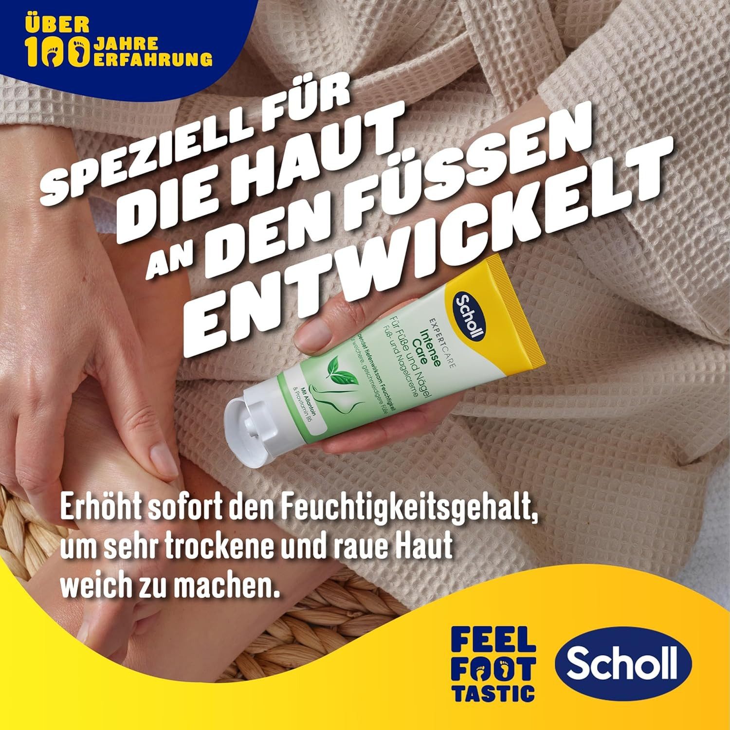 Scholl Voetencrème ExpertCare rijke voet- en nagelcrème voor ruwe voeten