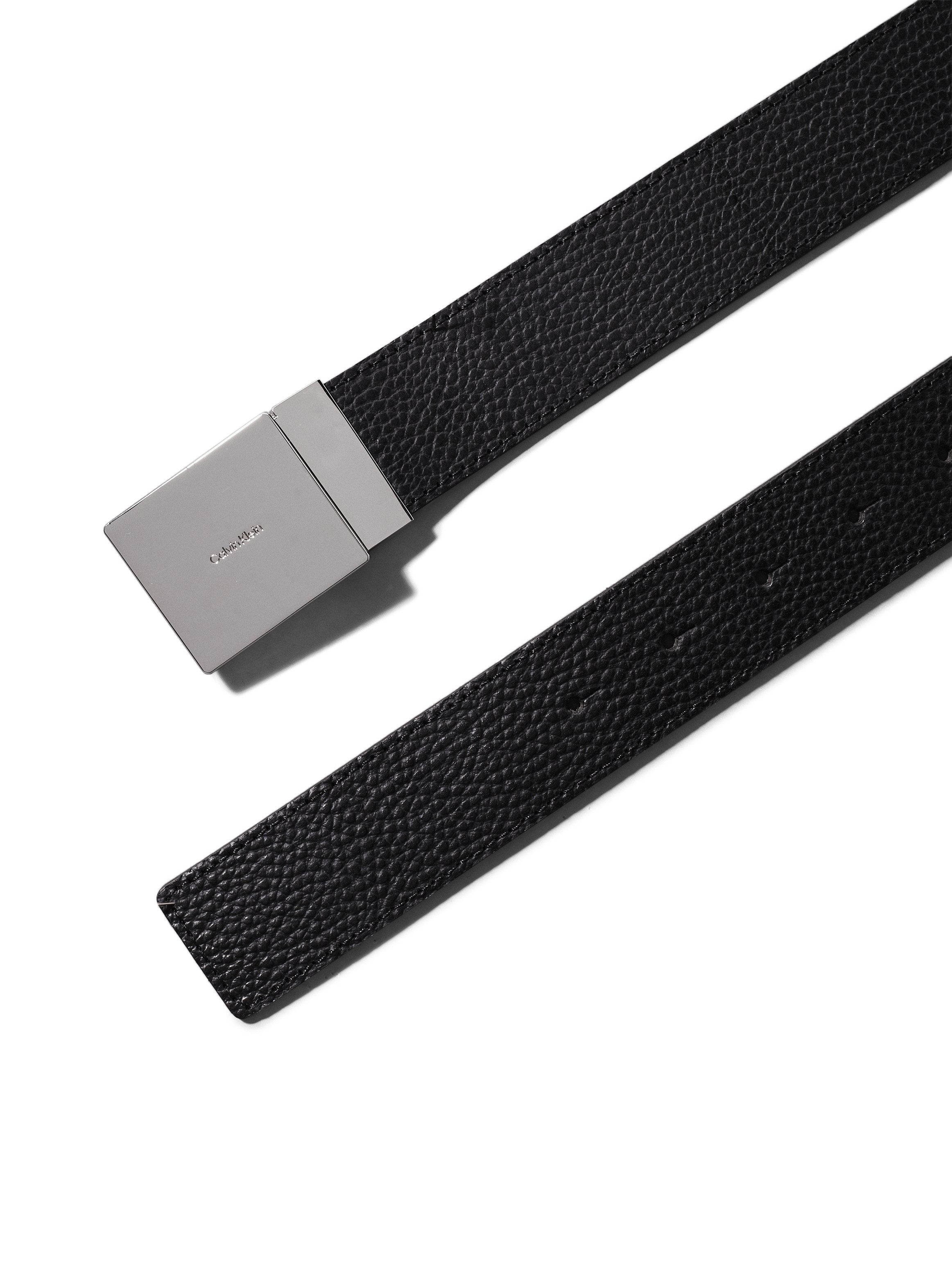 Calvin Klein Leren riem ADJ CASUAL PLAQUE PB 35MM