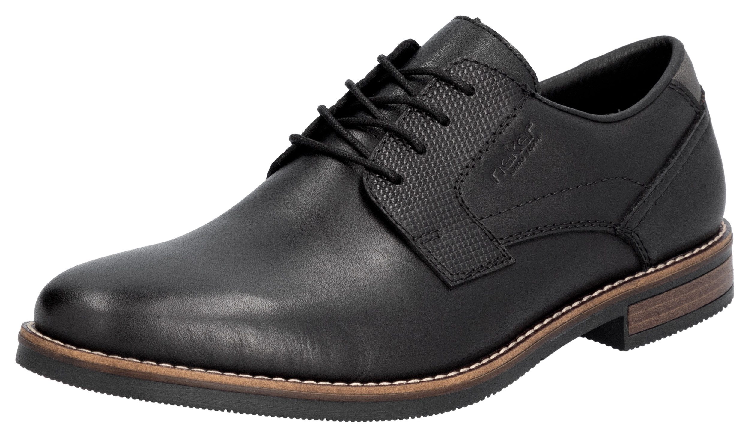 Rieker Veterschoenen zakelijke schoen, lage schoen, feest schoen met leren dekzool