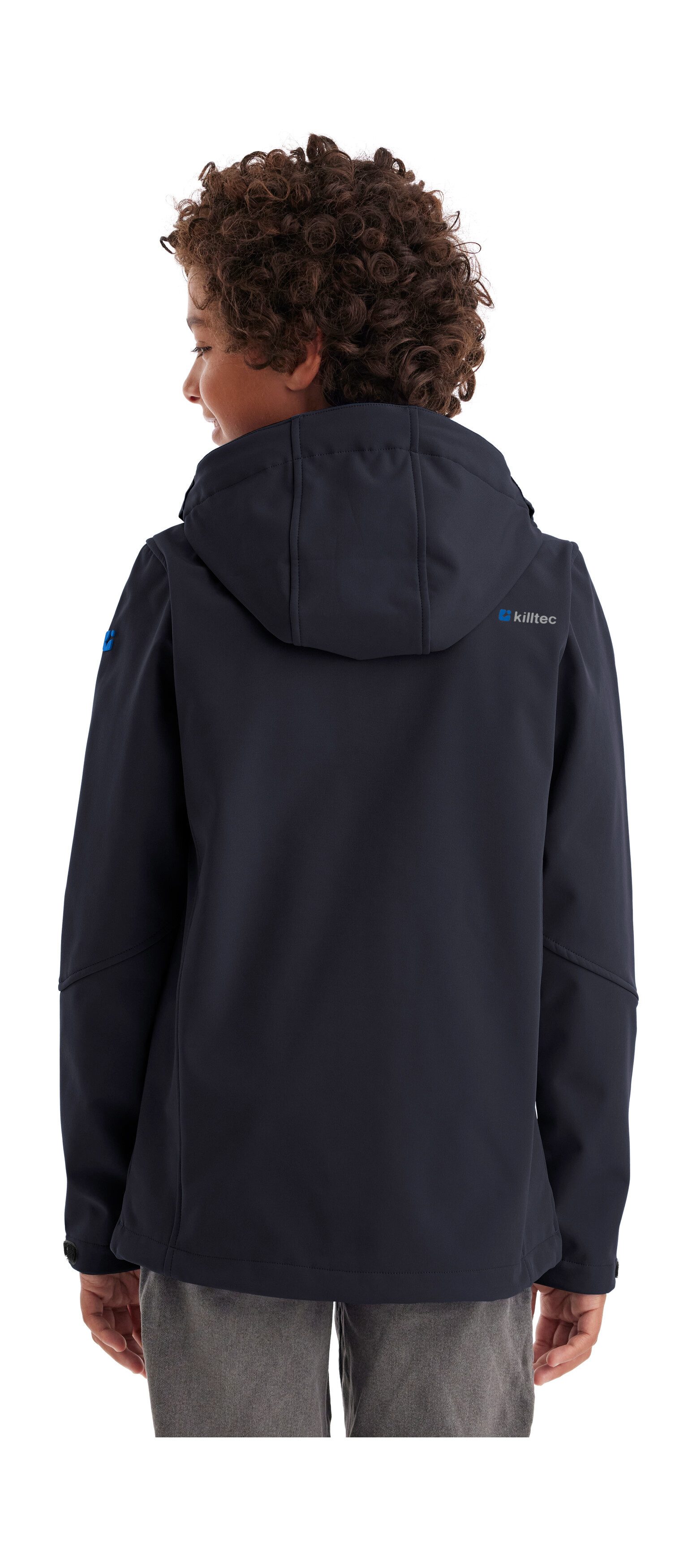 Killtec Softshell-jack Jongens Softshell-jack Waterafstotende softshelljack met fleece en verstelbare details