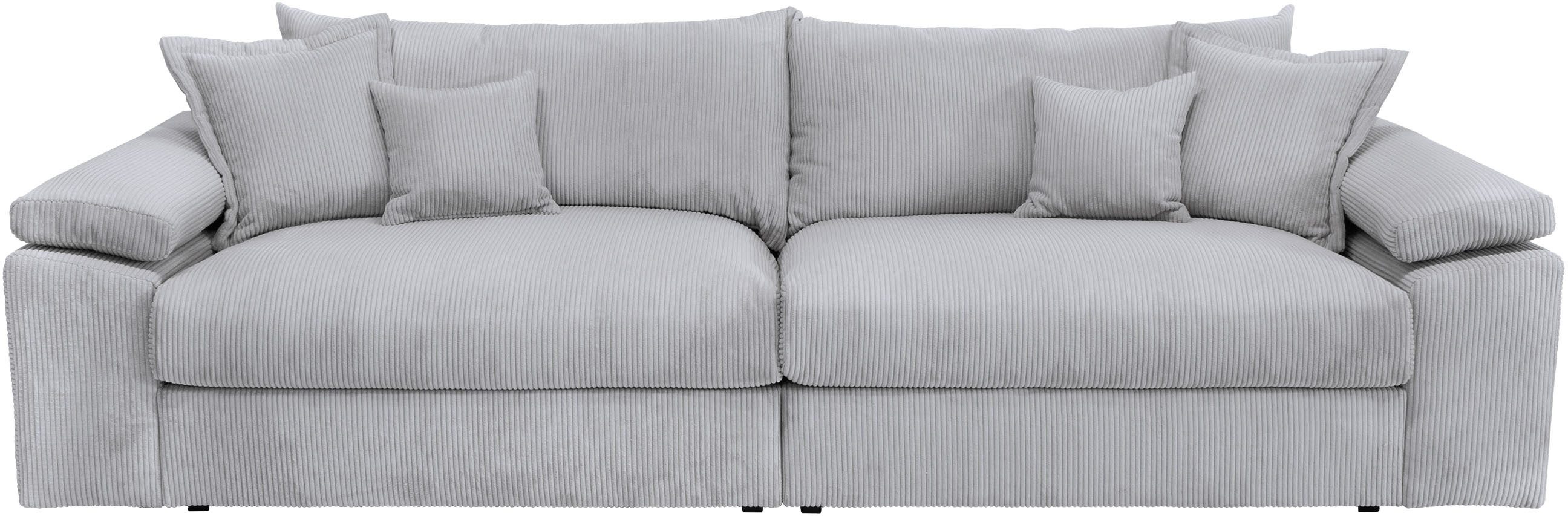 Home affaire Megabank Soft&Cosy XXL - breedte 303 cm Mega-bank, in corduroy, met binnenvering