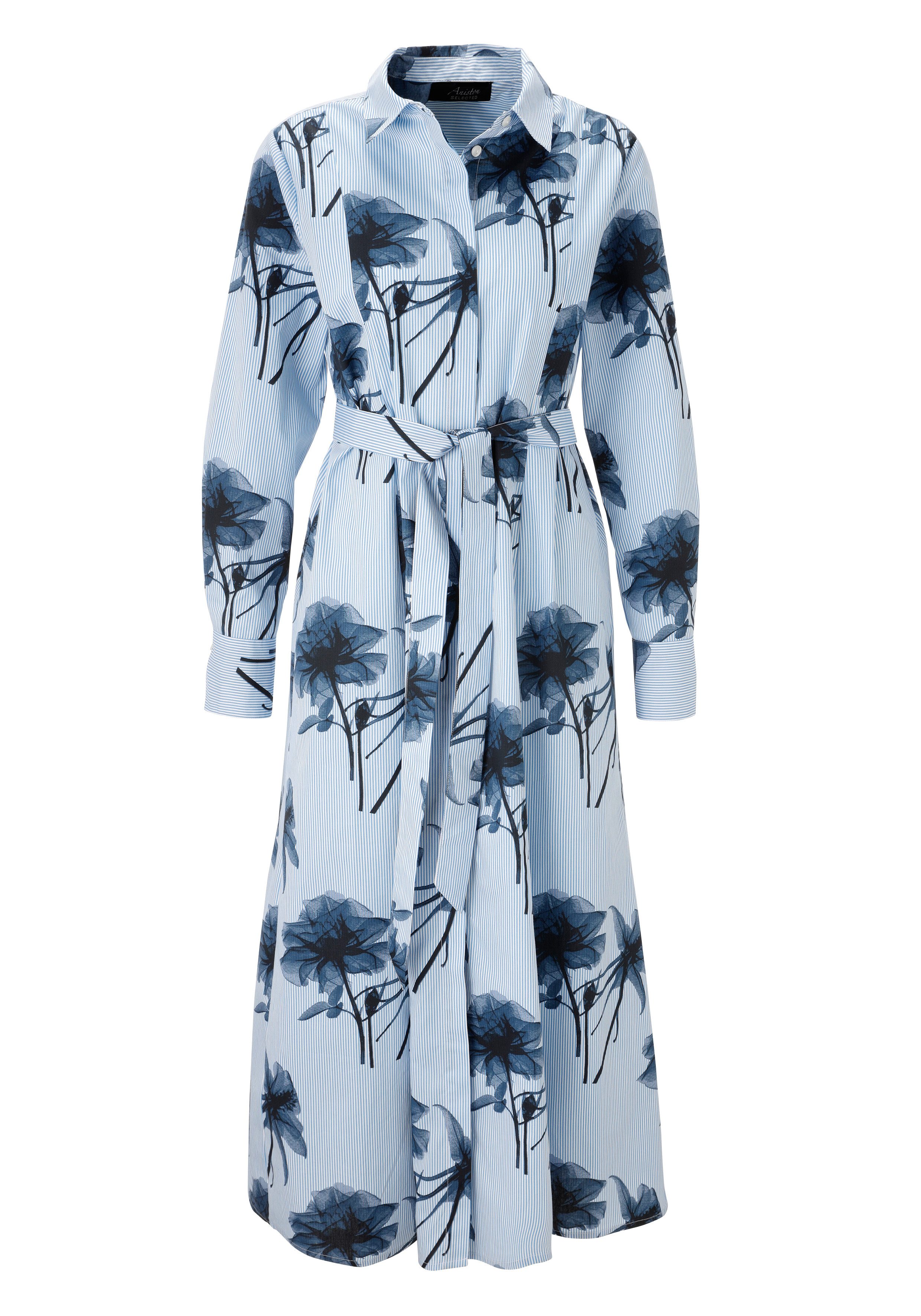 Aniston SELECTED Blousejurk met fantasievolle bloemenprint - nieuwe collectie