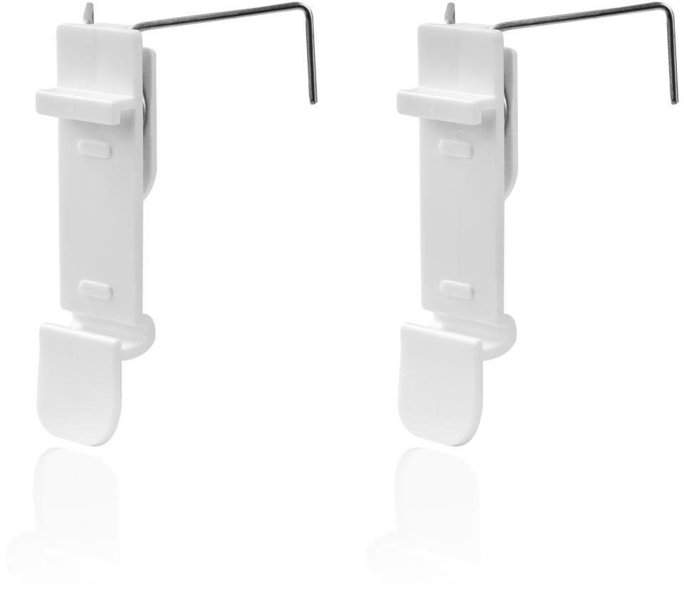 LICHTBLICK Klem drager Klemsteun Klemmfix met klem voor dubbel rolgordijn en rolgordijn (2 stuks)