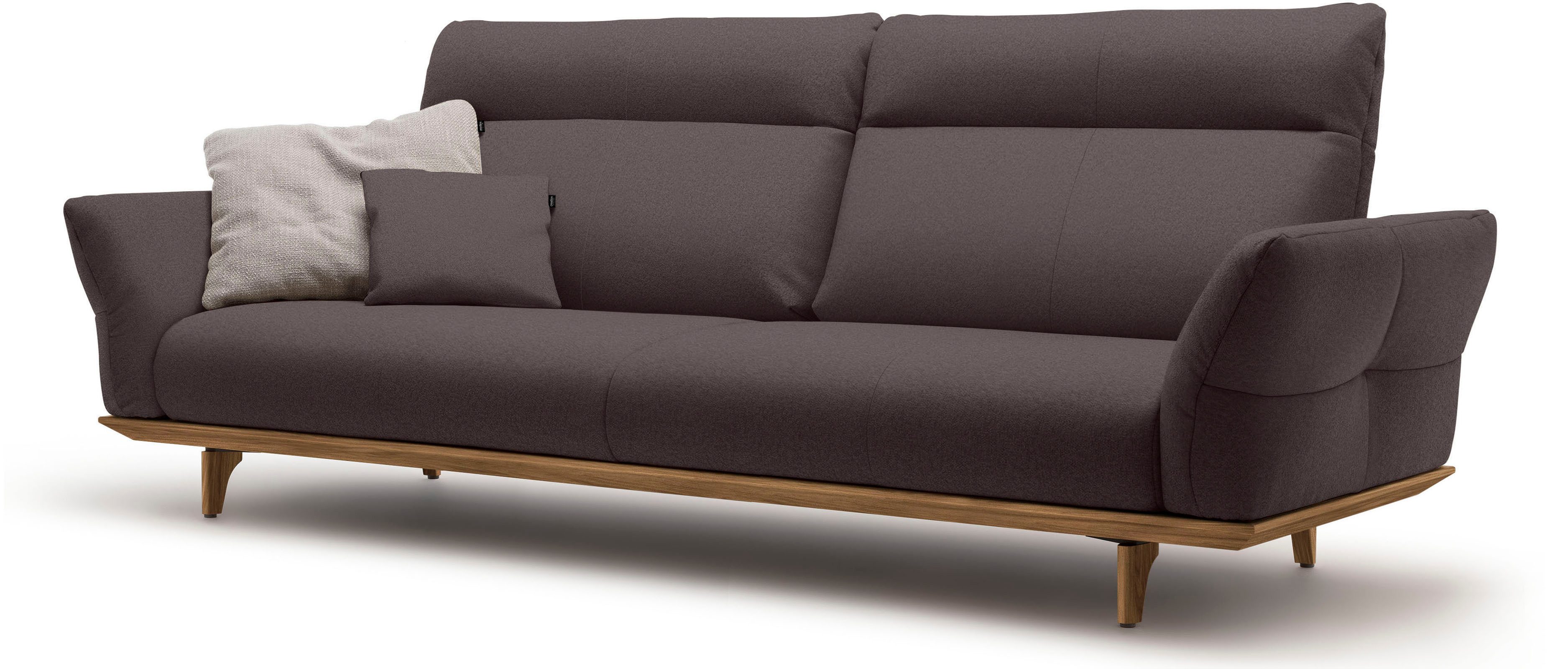 Creation BY ROLF BENZ 4-zitsbank Hs.460 Onderstel in walnotenhout, walnotenhouten poten, breedte 248 cm
