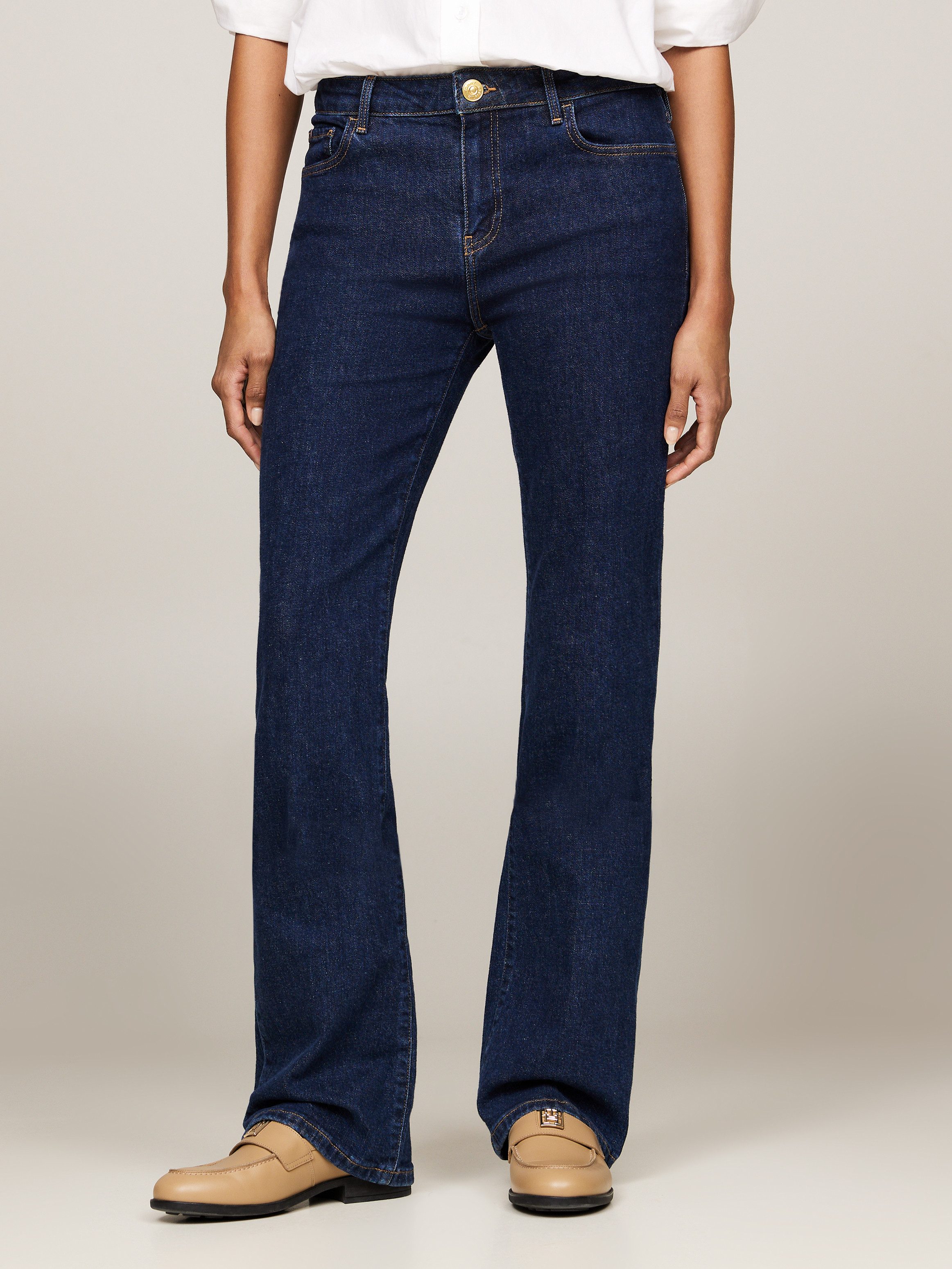 Tommy Hilfiger Bootcut jeans BOOTCUT RW CLER met logo-badge