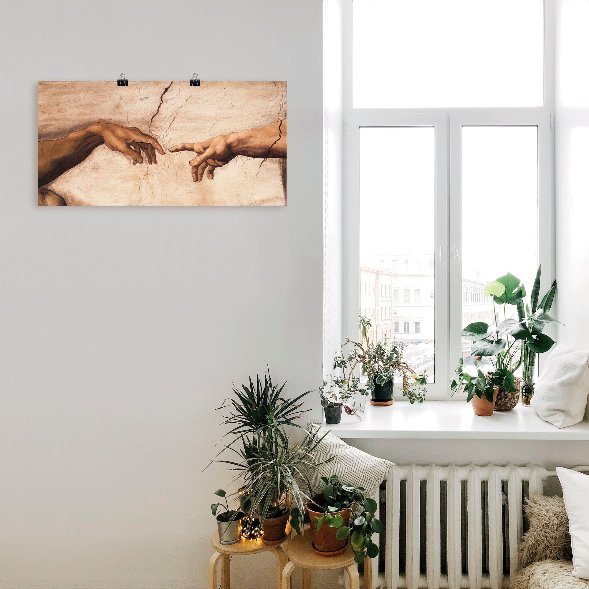 Artland Artprint Handen als artprint van aluminium, artprint voor buiten, artprint op linnen, poster, muursticker