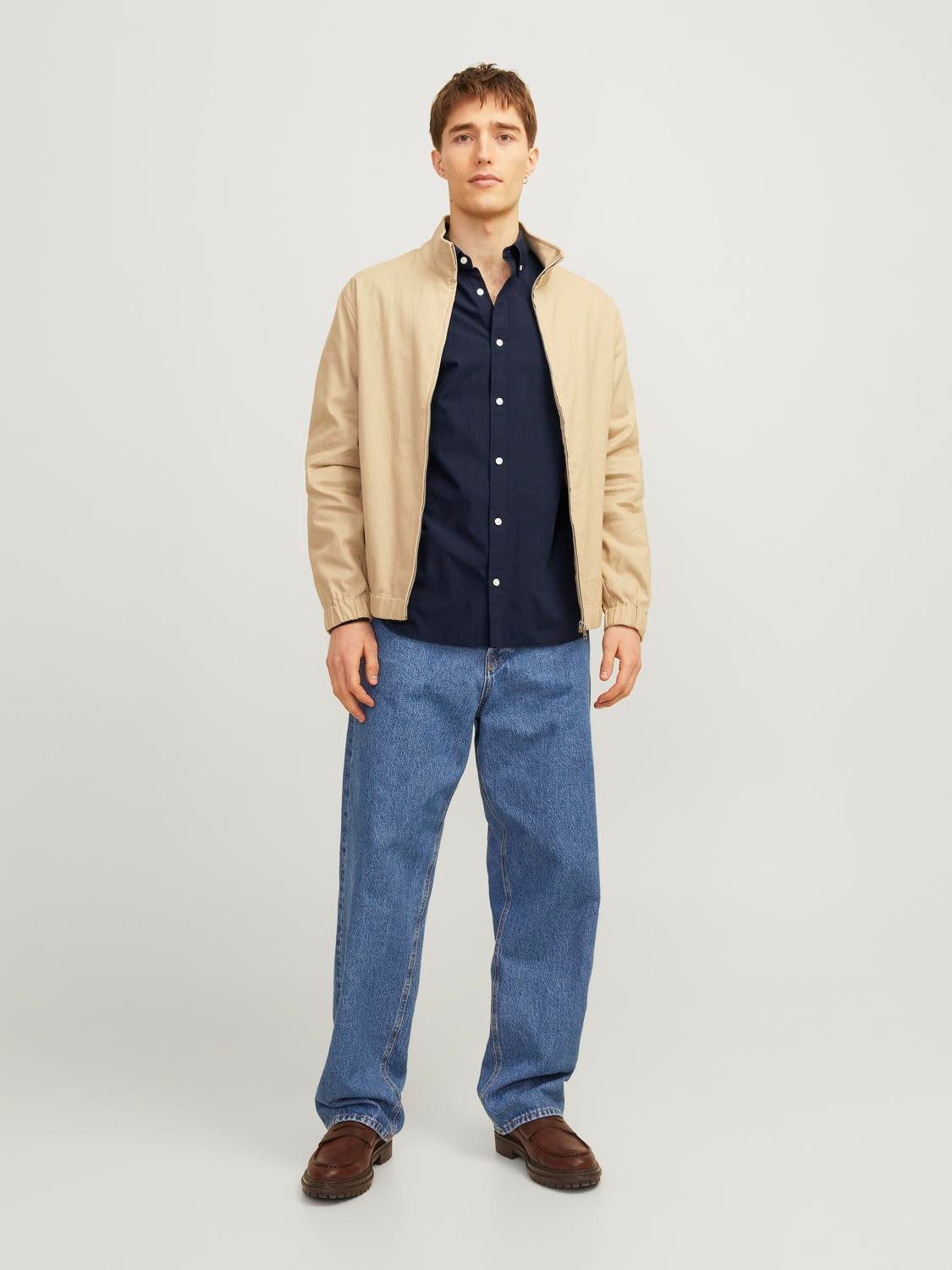 Jack & Jones Overhemd met lange mouwen JPRCCPOPLIN LOGO COMFORT SHIRT L/S SN
