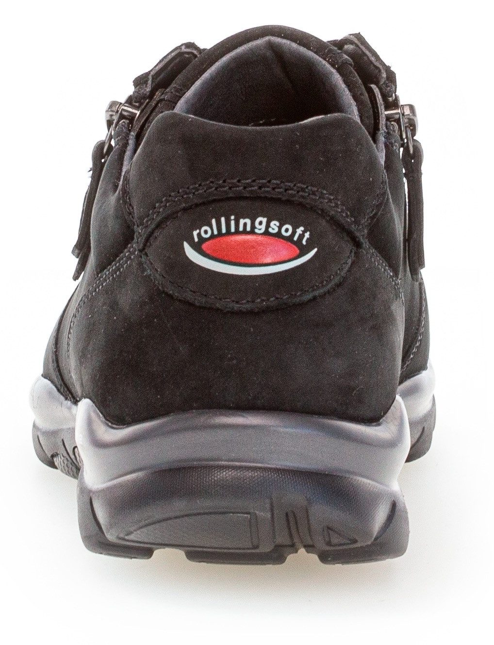 Gabor Rollingsoft Sneakers met sleehak vrijetijdsschoen, lage schoen, veterschoen met optifit verwisselbare inlegzool