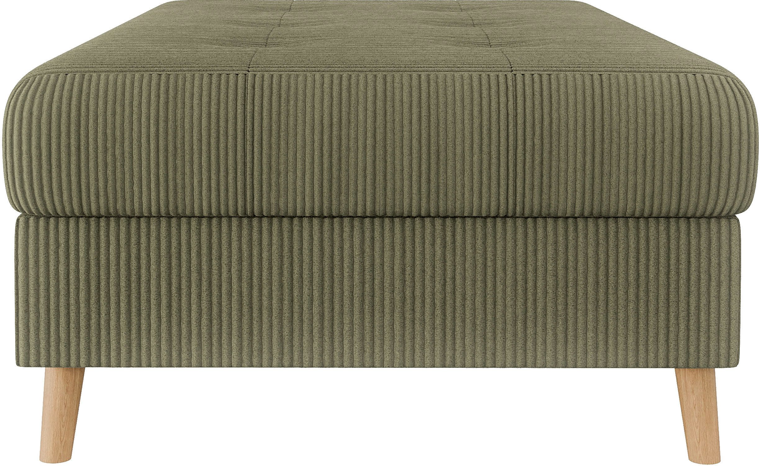 Home affaire Hocker CHARRE XXL, stiksel in het zitgedeelte, afmetingen: B/D/H: 118/73/40 cm