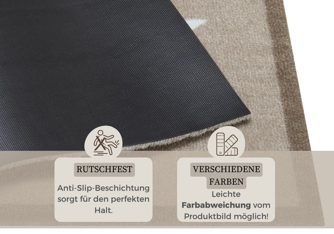 HANSE Home Mat Sterren, deurmat Inloopmat, binnen en buiten, antislip, weerbestendig, wasbaar