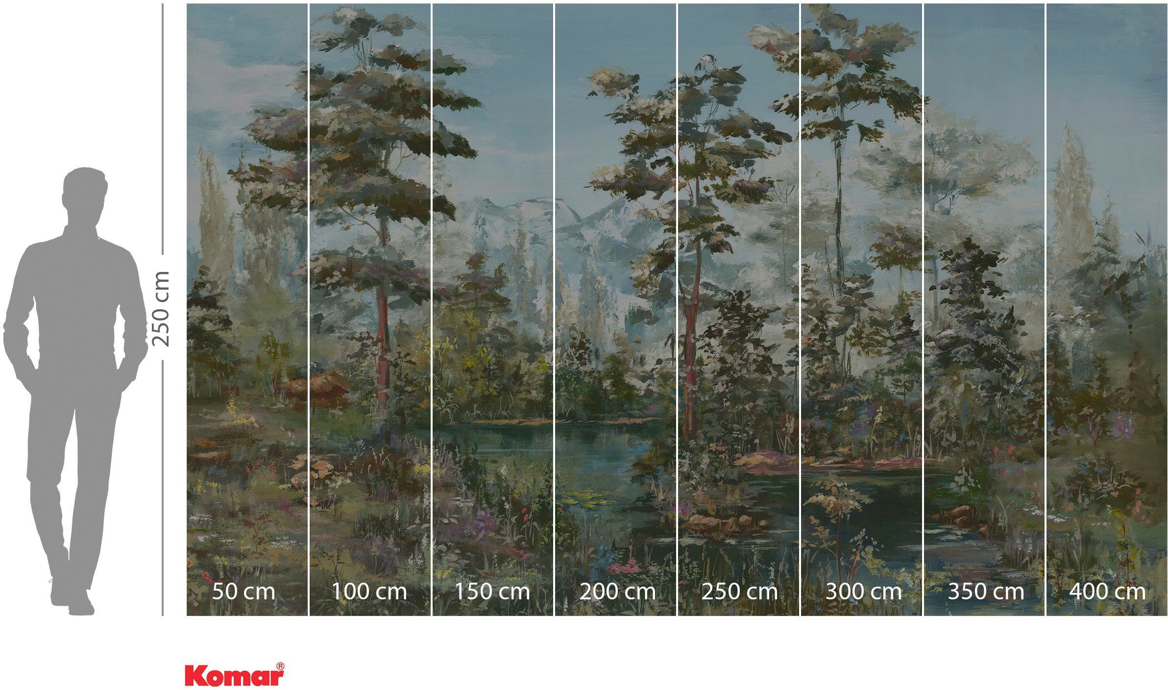 Komar Vliesbehang Digitale print vlies - Harmonic Homeland - Afmeting 400 x 250 cm (1 stuk)