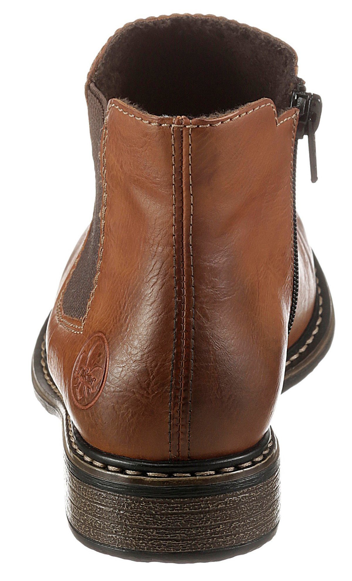 Rieker Chelsea-boots , enkellaarsjes, boots, blokhak, in klassieke uitstraling