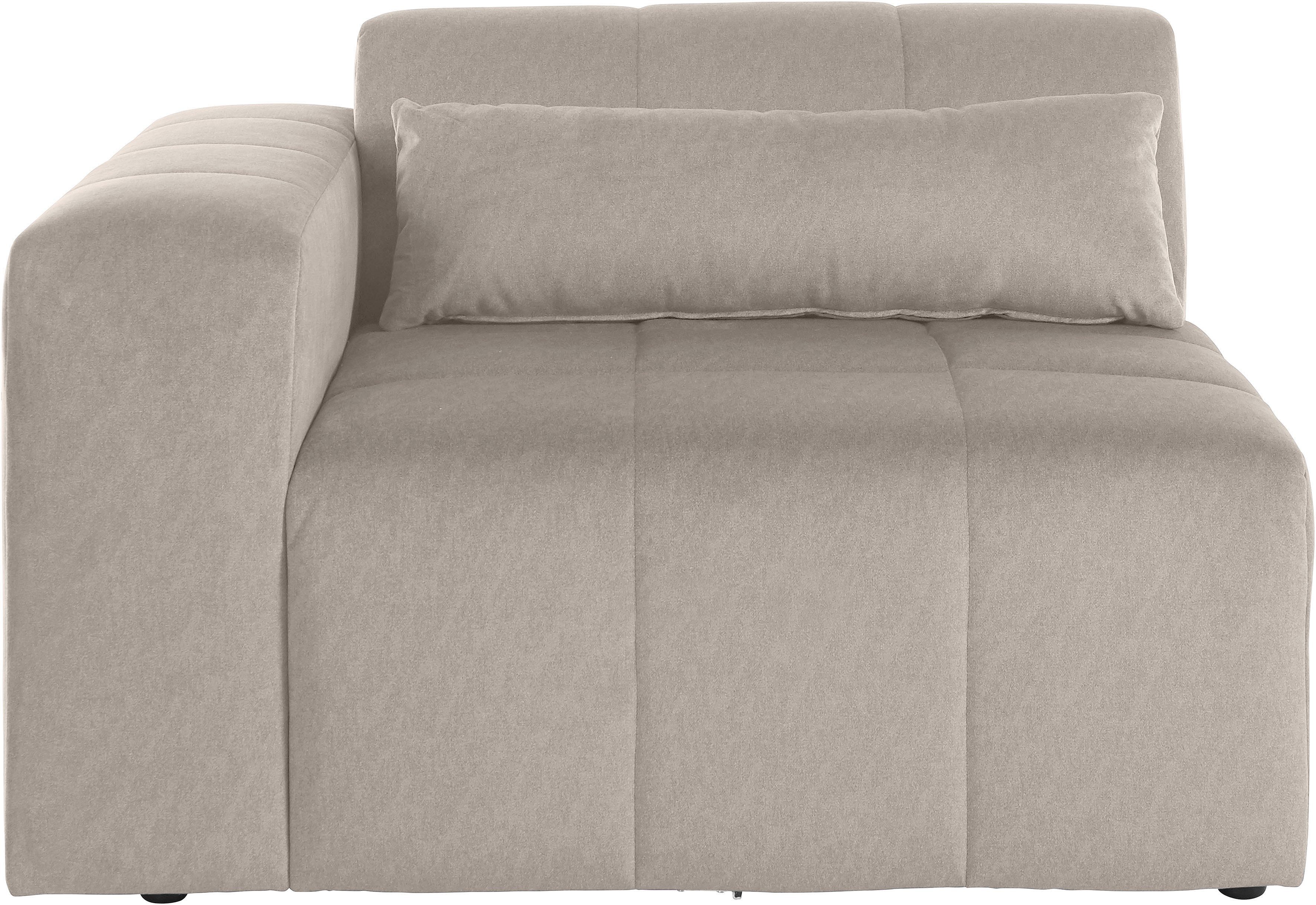 LeGer Home by Lena Gercke Sofaelement Maileen Module fauteuil met armleuning, te verbinden met andere modules van de serie