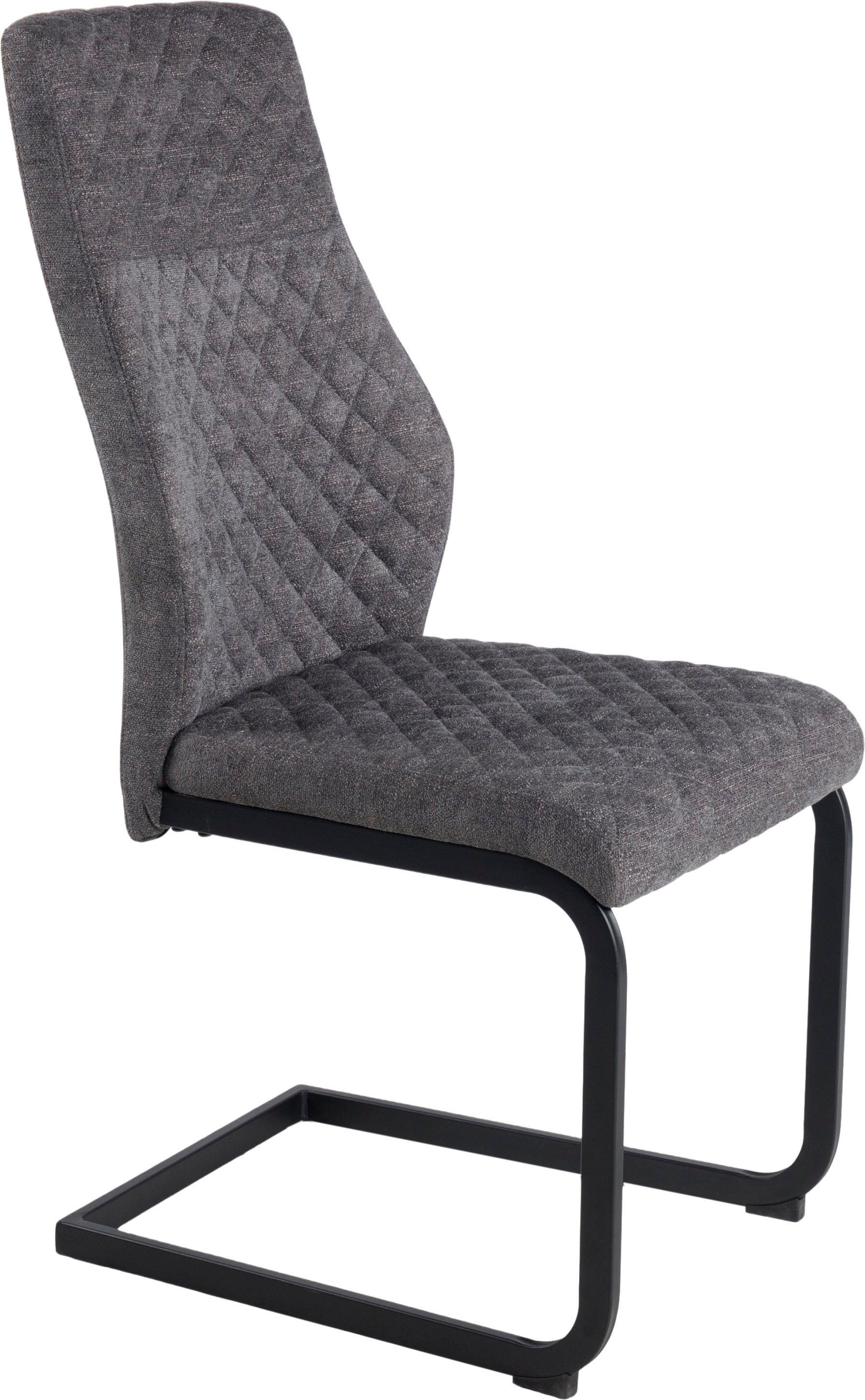 Duo Collection Vrijdragende stoel Kaila sledestoel, set van 4 robuuste bekleding, glijders voor de veiligheid, tot 110 kg belastbaar (set, 4 stuks)