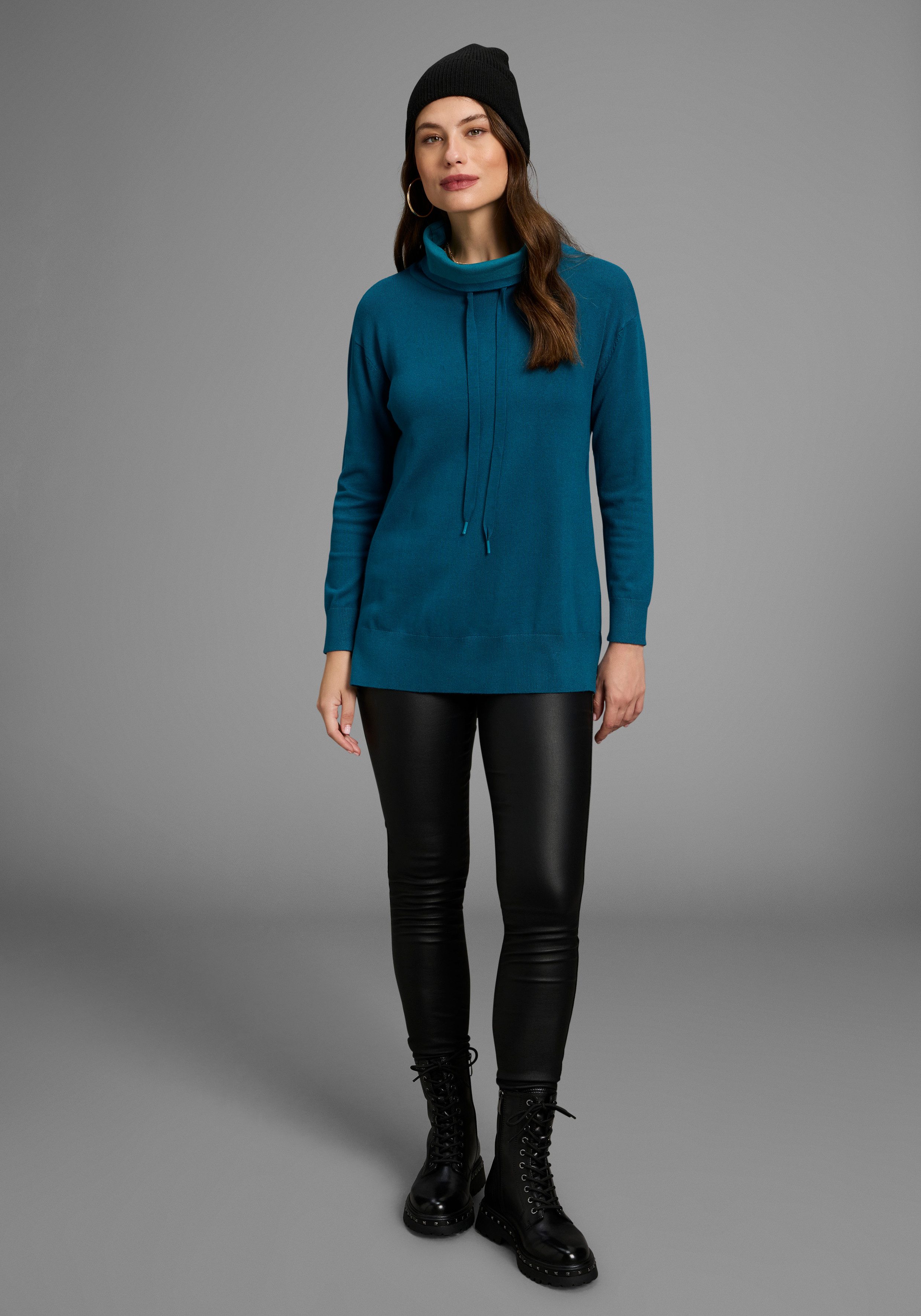 Laura Scott Gebreide trui met sjaalkraag - nieuwe collectie