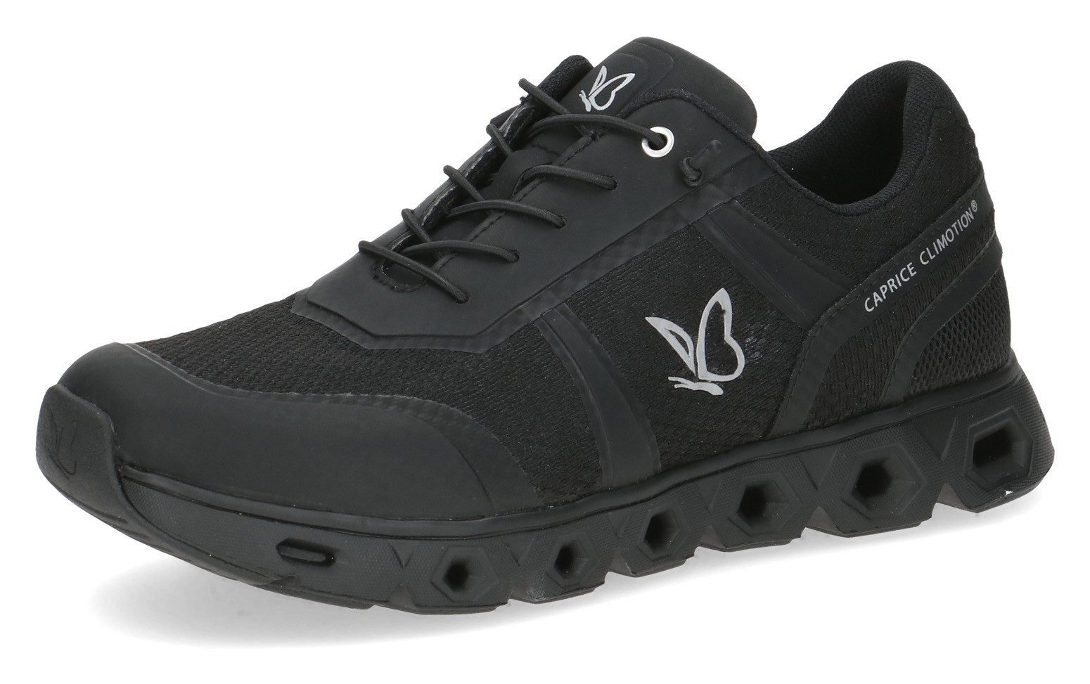 Caprice Plateausneakers , vrijetijdsschoen, lage schoen, comfortschoen met logo-vlinder