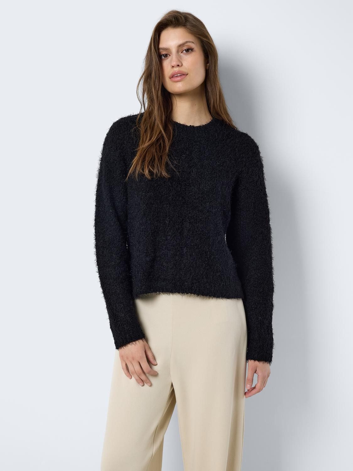 Noisy may Trui met ronde hals NMSASSY L/S O-NECK KNIT NOOS