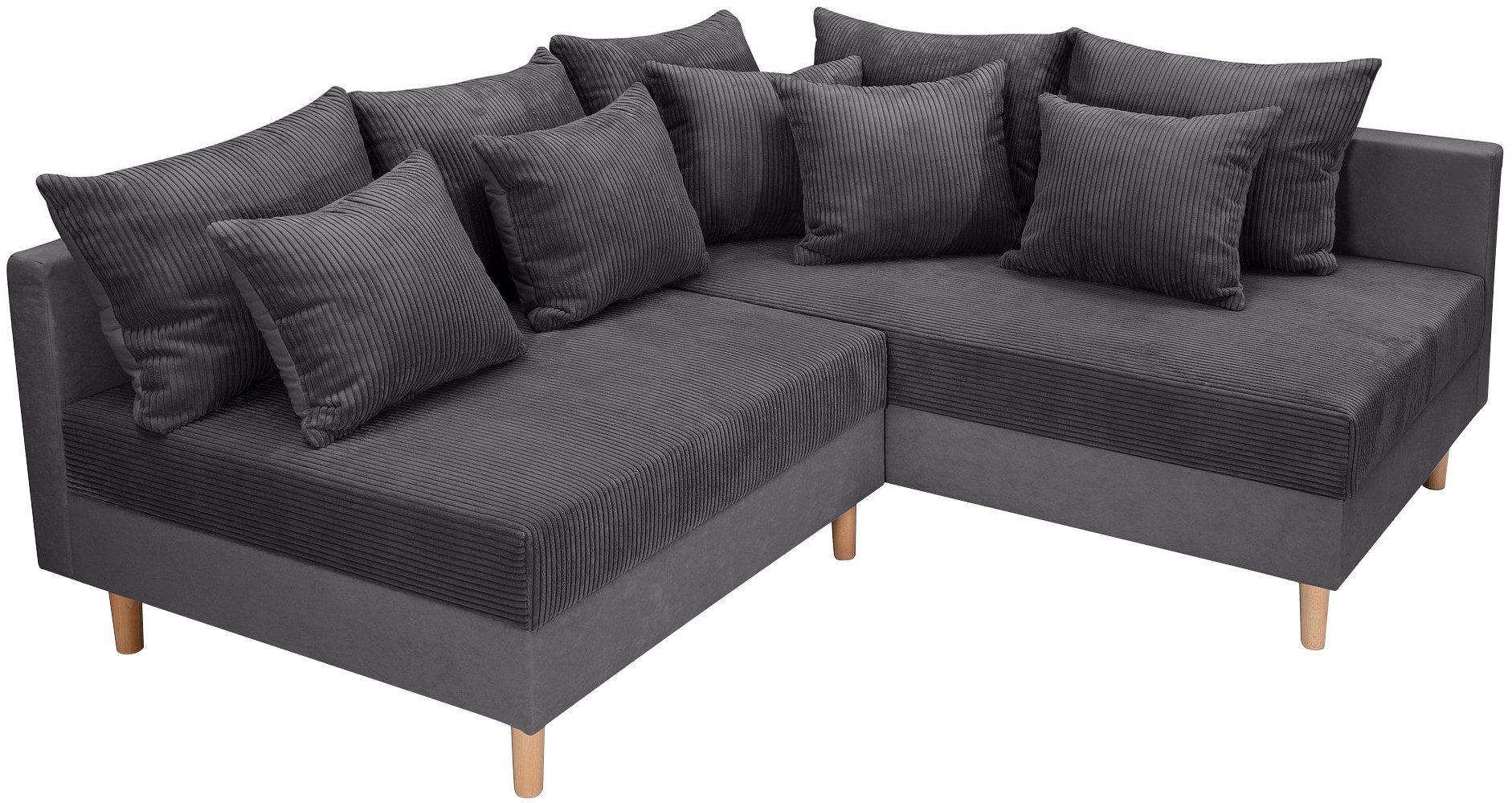 COLLECTION AB Hoekbank L-model Hoekbank, ottomane aan de rechterzijde monteerbaar, comfortabele Bonnell-pocketvering