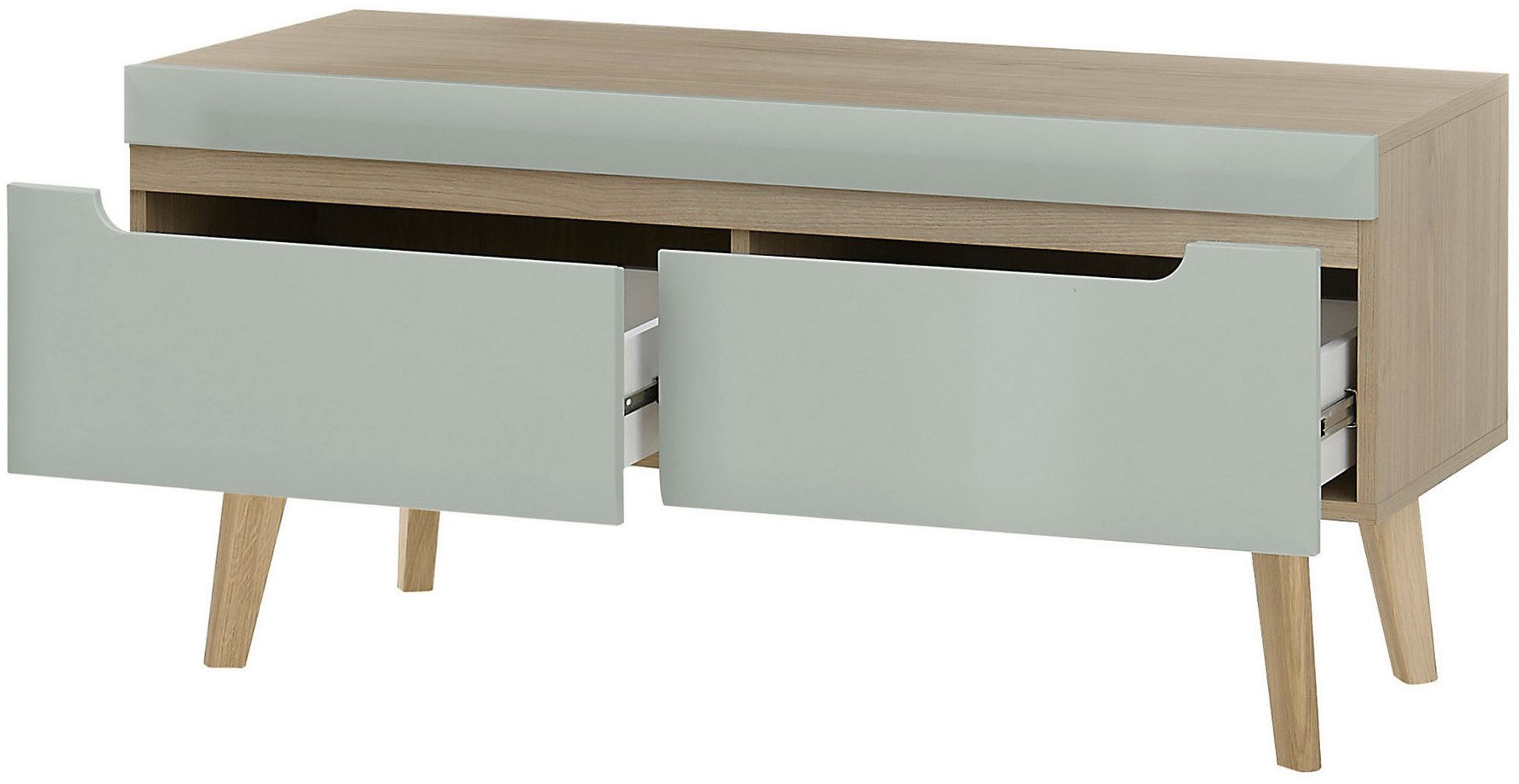 INOSIGN Wandmeubel Torge, wandmeubel, kastwand, mediawand, woonkamer-set bevat lowboard, sideboard, highboard + wandplank, 361 cm breed (4-delig)