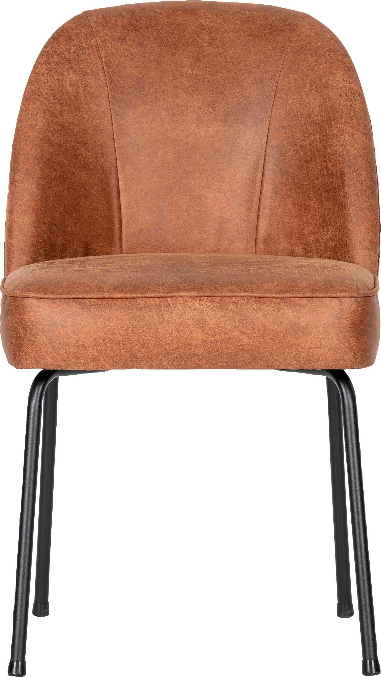 WOOOD Eetkamerstoel Stockholm Gestoffeerde stoel, 4-poots metalen frame, breedte 50 cm (set, 2 stuks)