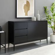 places of style dressoir saltaire in een modern design, metalen scharnieren zwart