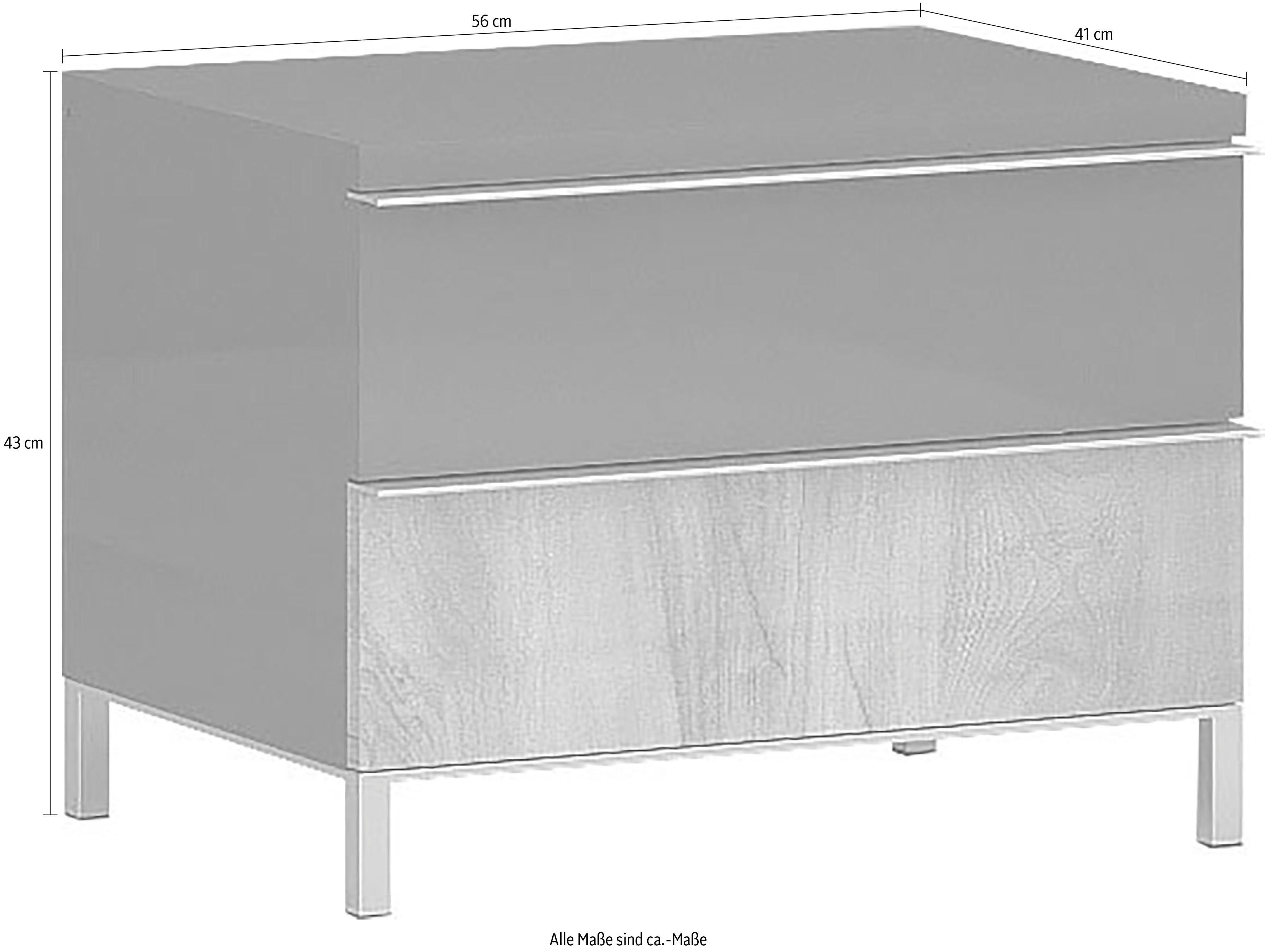Places of Style Nachtkastje Onyx UV gelakt, met soft close-functie