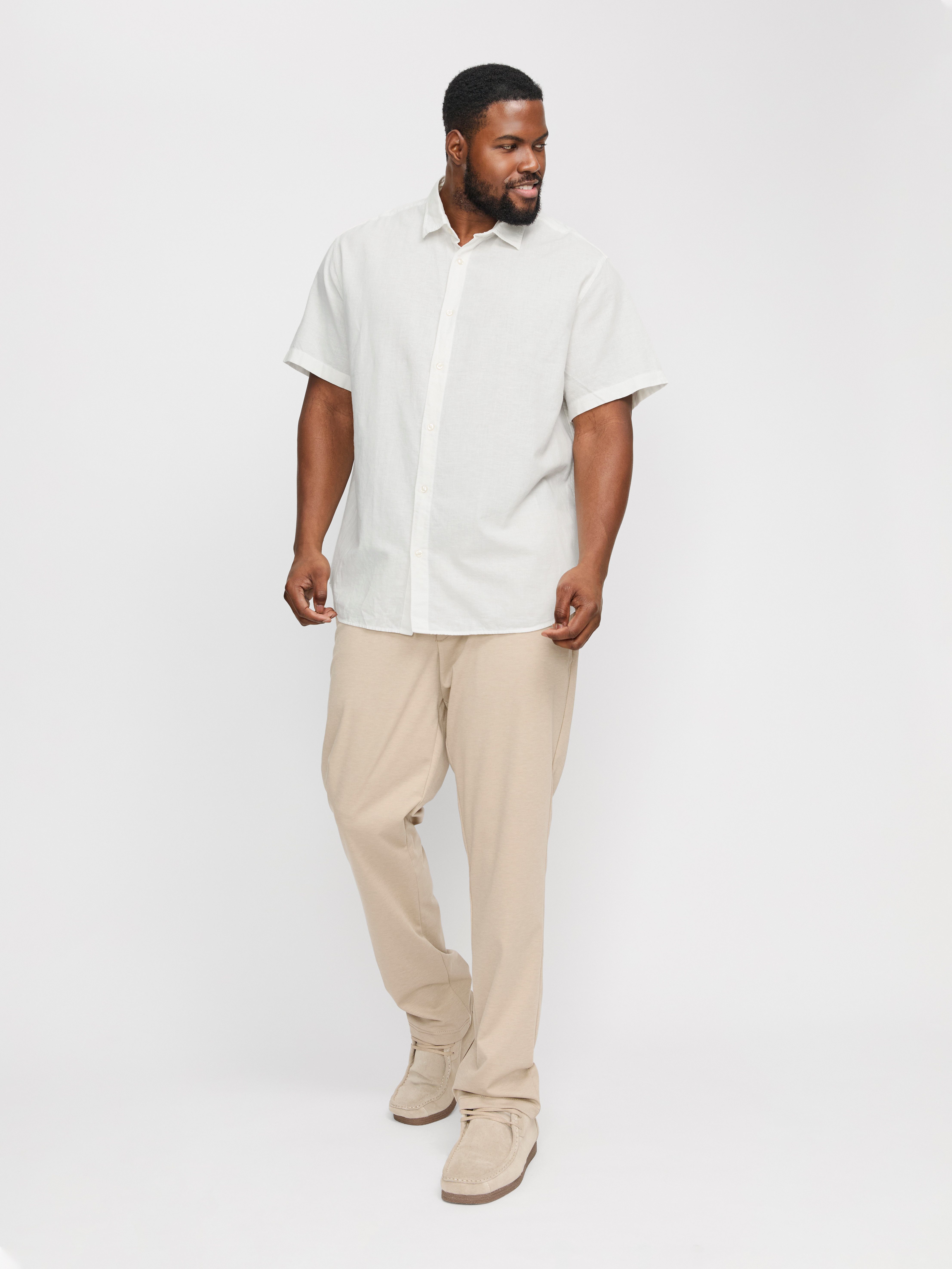 Jack & Jones PlusSize Overhemd met korte mouwen JJEBREEZE SHIRT SS SN PLS