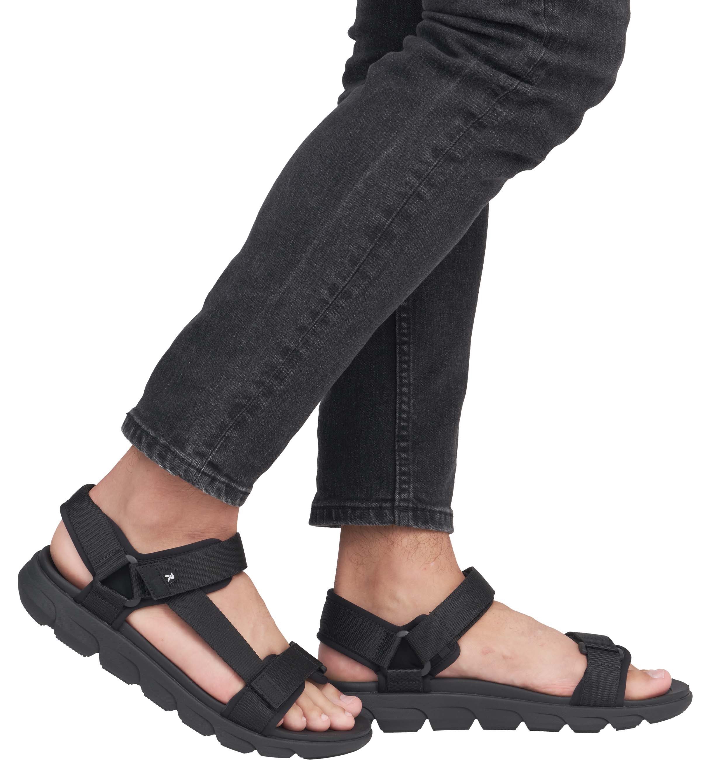 RIEKER Sport Sandalen Orlando , zomer schoen, outdoorsandaal, machinewasbaar, met klittenbanden
