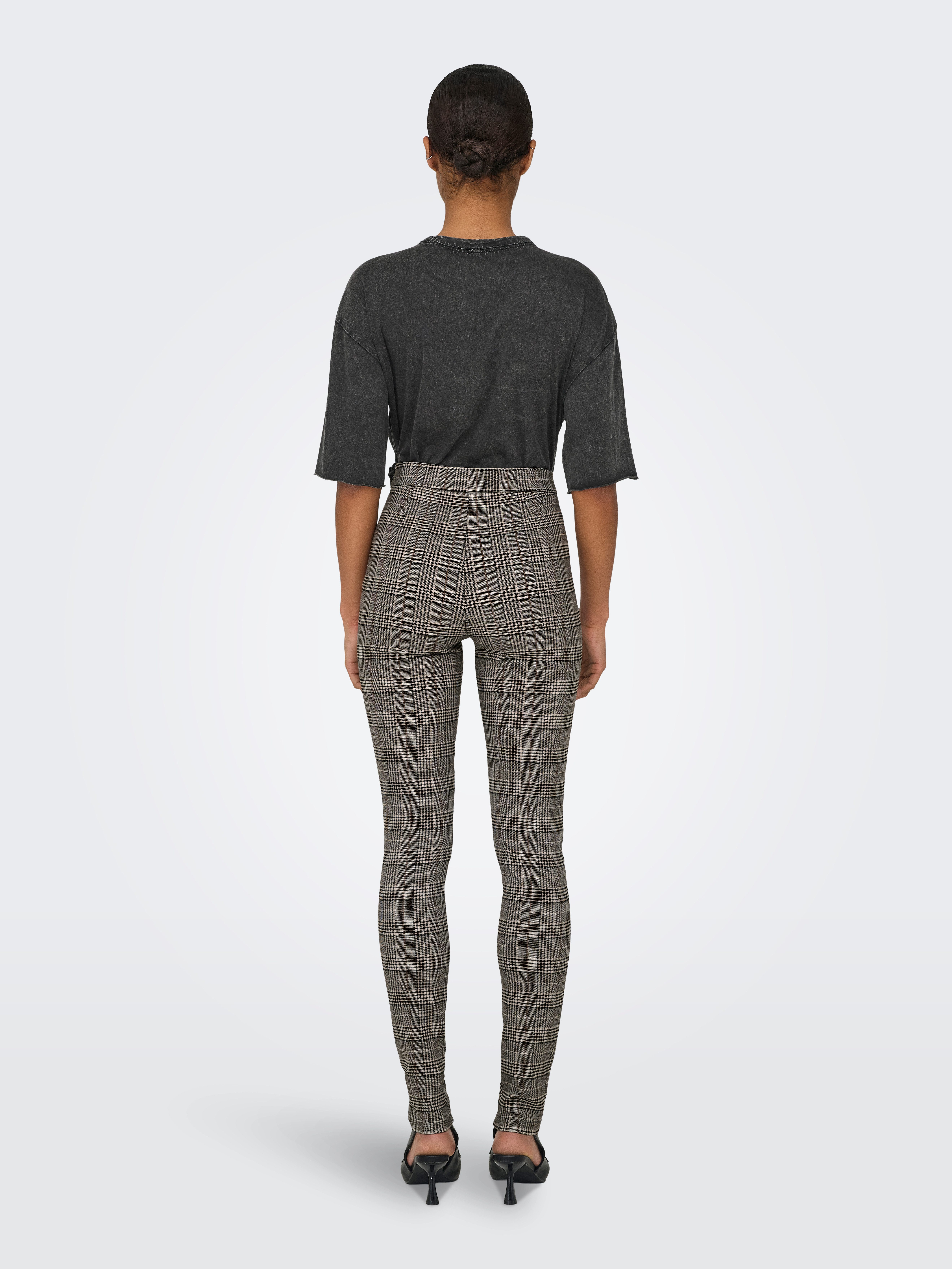 Only Jeggings ONLLOIZA HW CHECK ZIP LEGGING CC PNT
