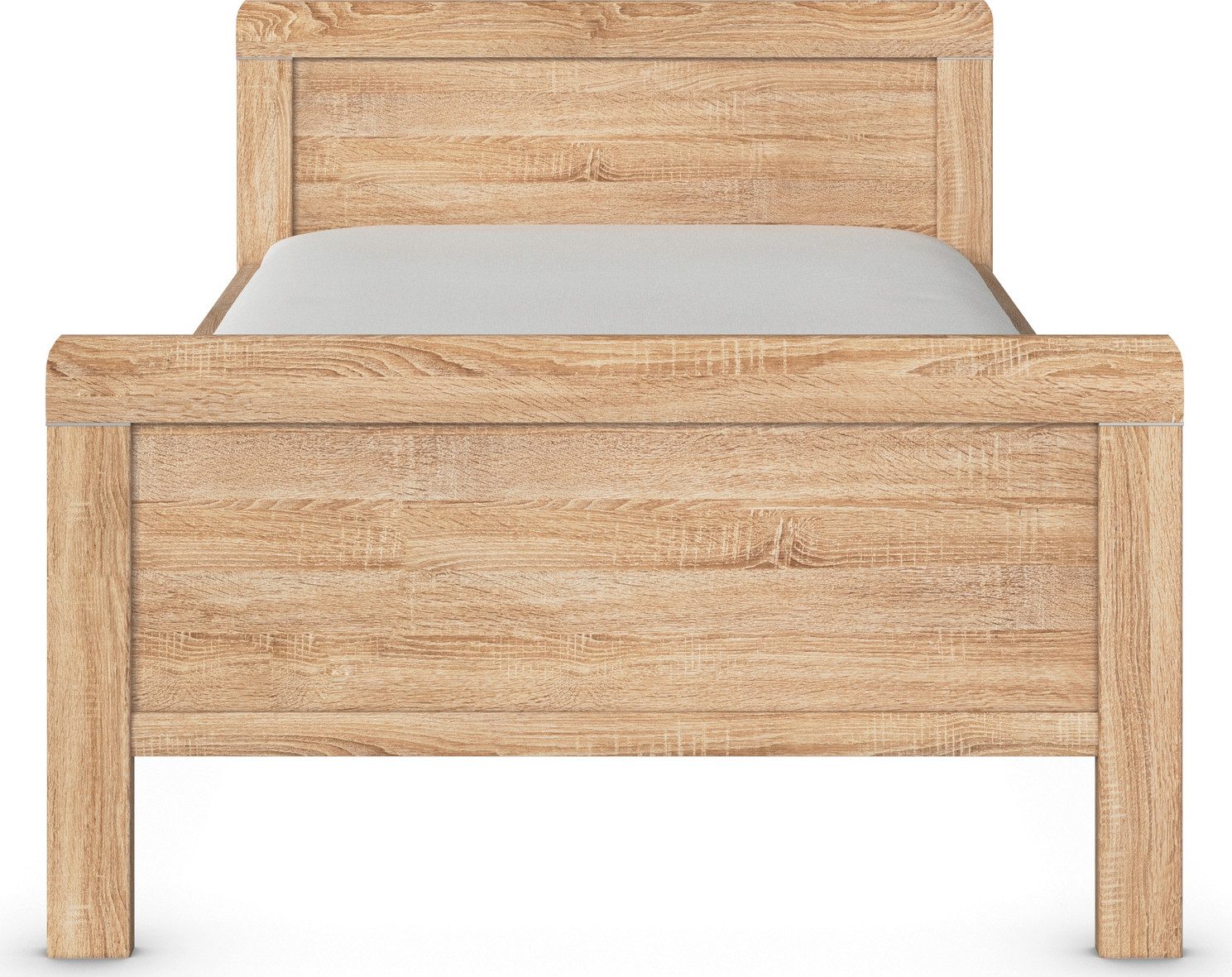 rauch Bed Eenpersoons Stollenbed EVELYN in comfortabele hoogte van houtmateriaal in elegante stijl made in germany