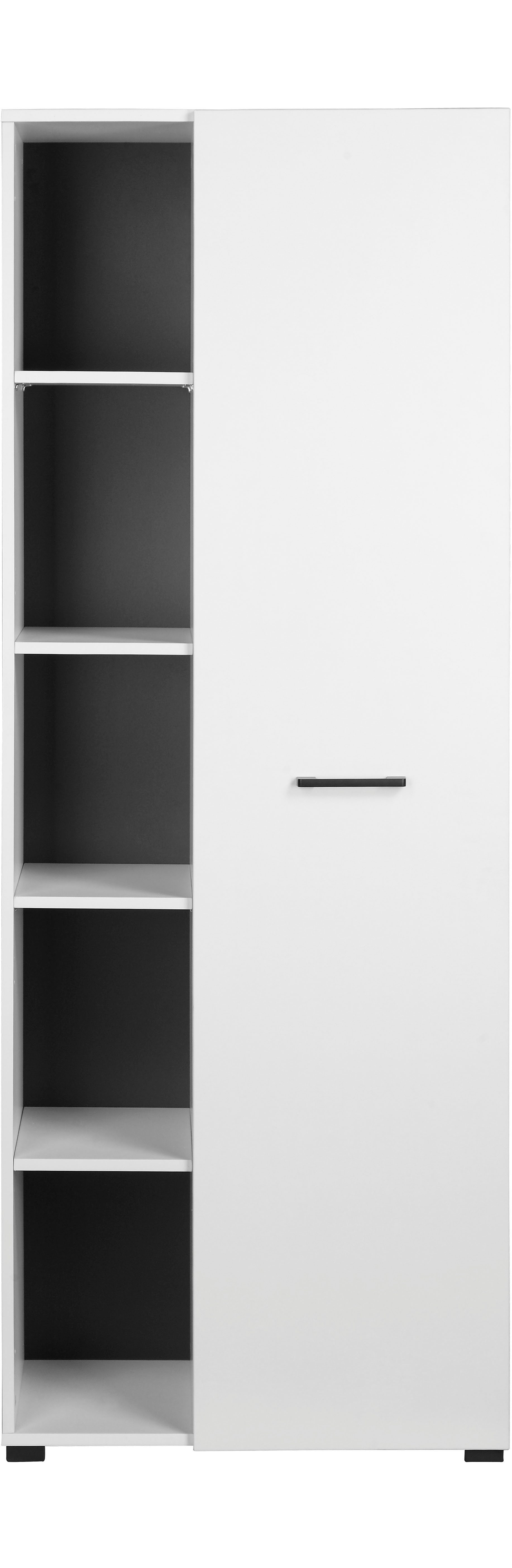 Places of Style Archiefkast Moid, moderne multifunctionele kast, Afmetingen: 64,5 x 41,5 x 175 cm, 5 vakken met veel opbergruimte